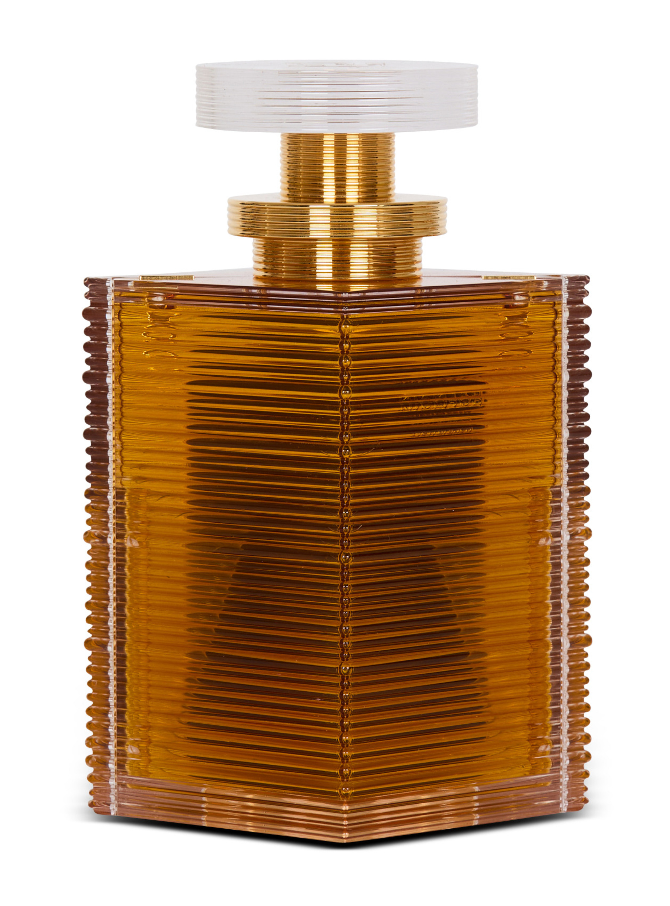 Minaudière parfum en résine et laiton BALMAIN Orange