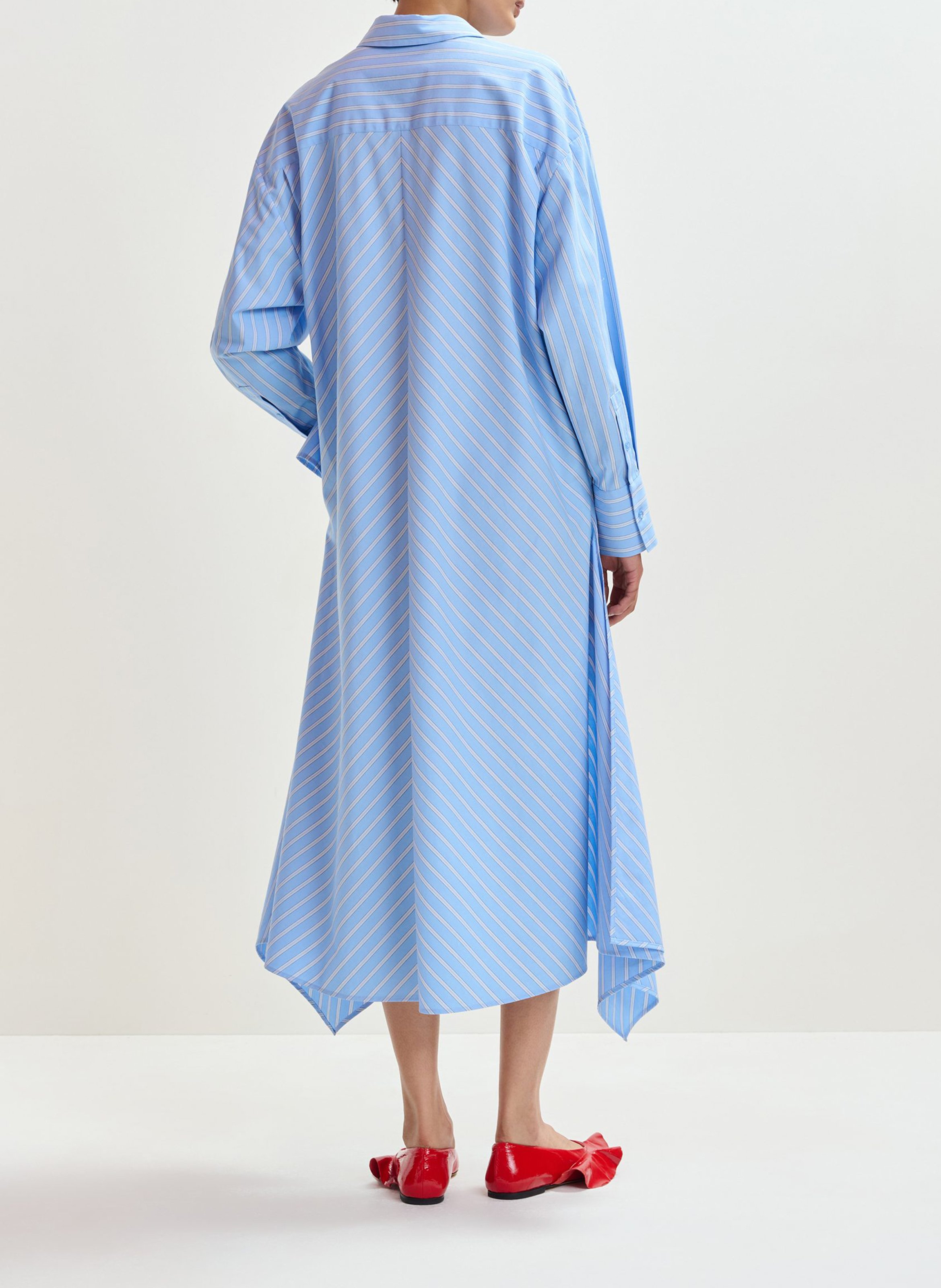 Chemise oversize à rayures jape Bleu
