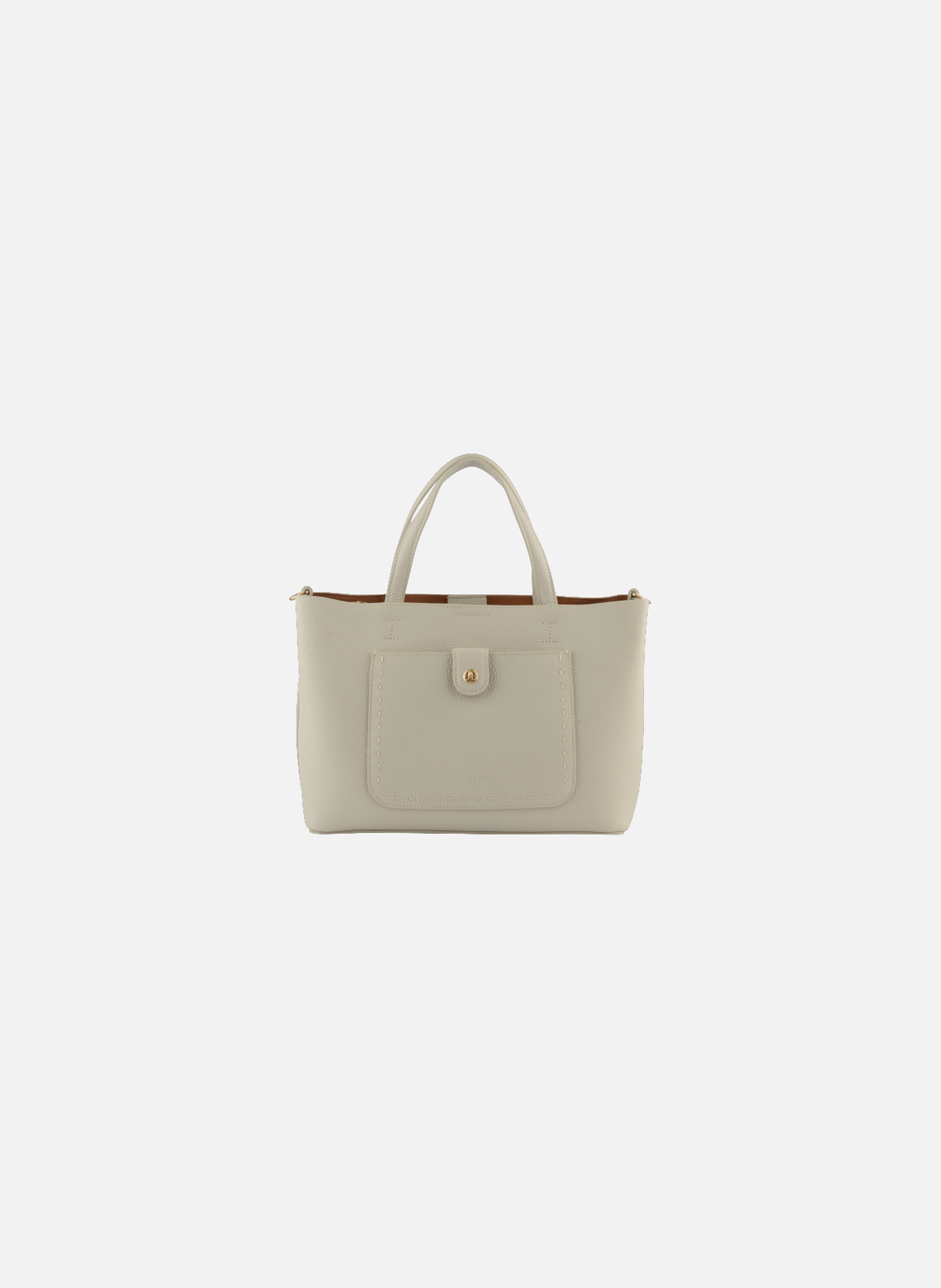 Bride soft | sac à main en cuir de vachette POURCHET Beige