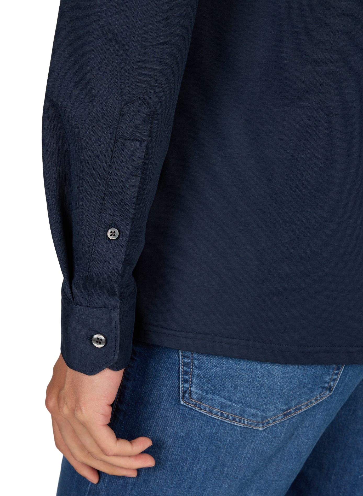Straight Spike shirt in blended cotton STRELLSON Blue