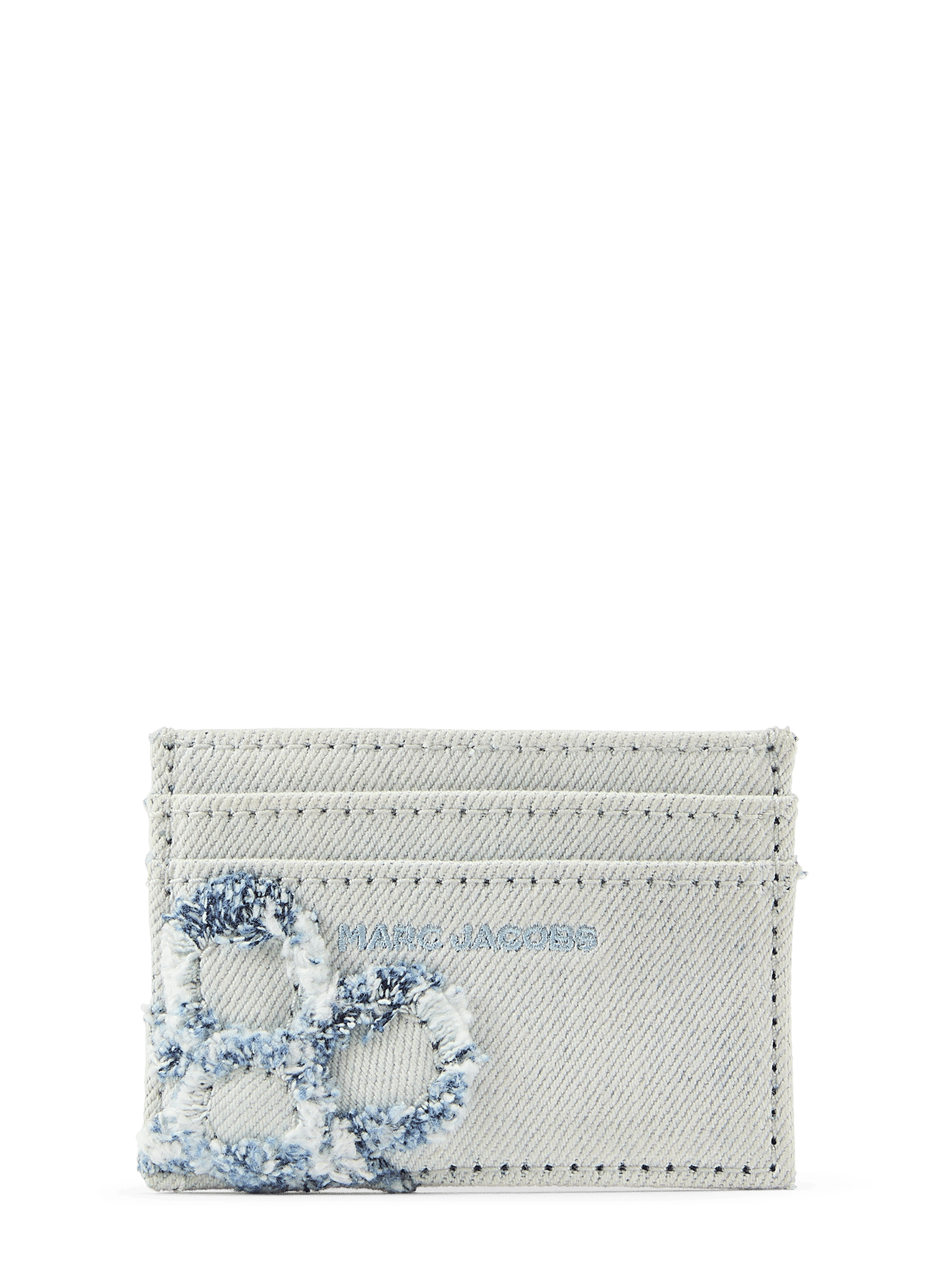 Porte-cartes Daisy en denim de coton MARC JACOBS Bleu