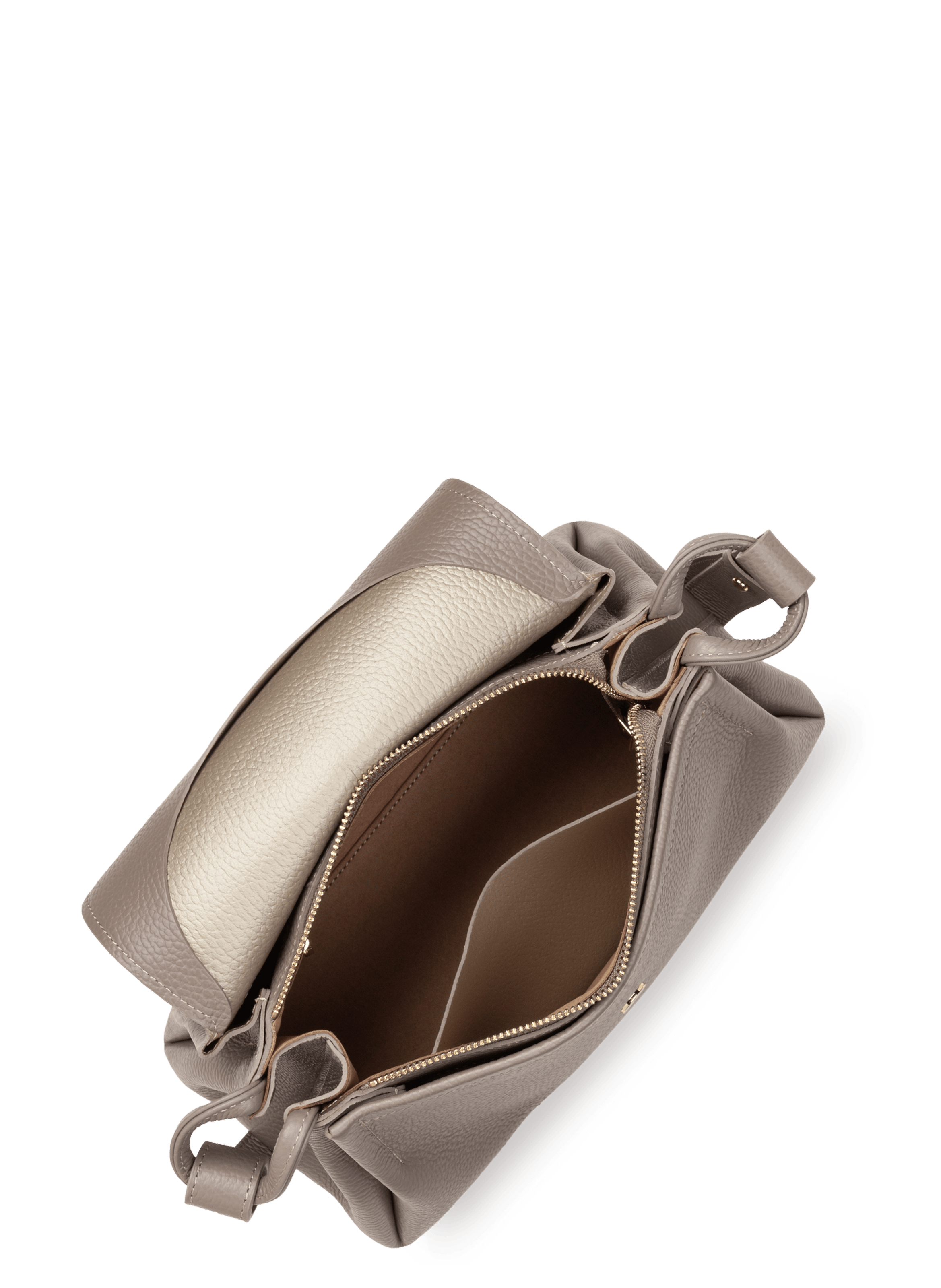 Grand sac trotteur - accordéon double LANCASTER Gris