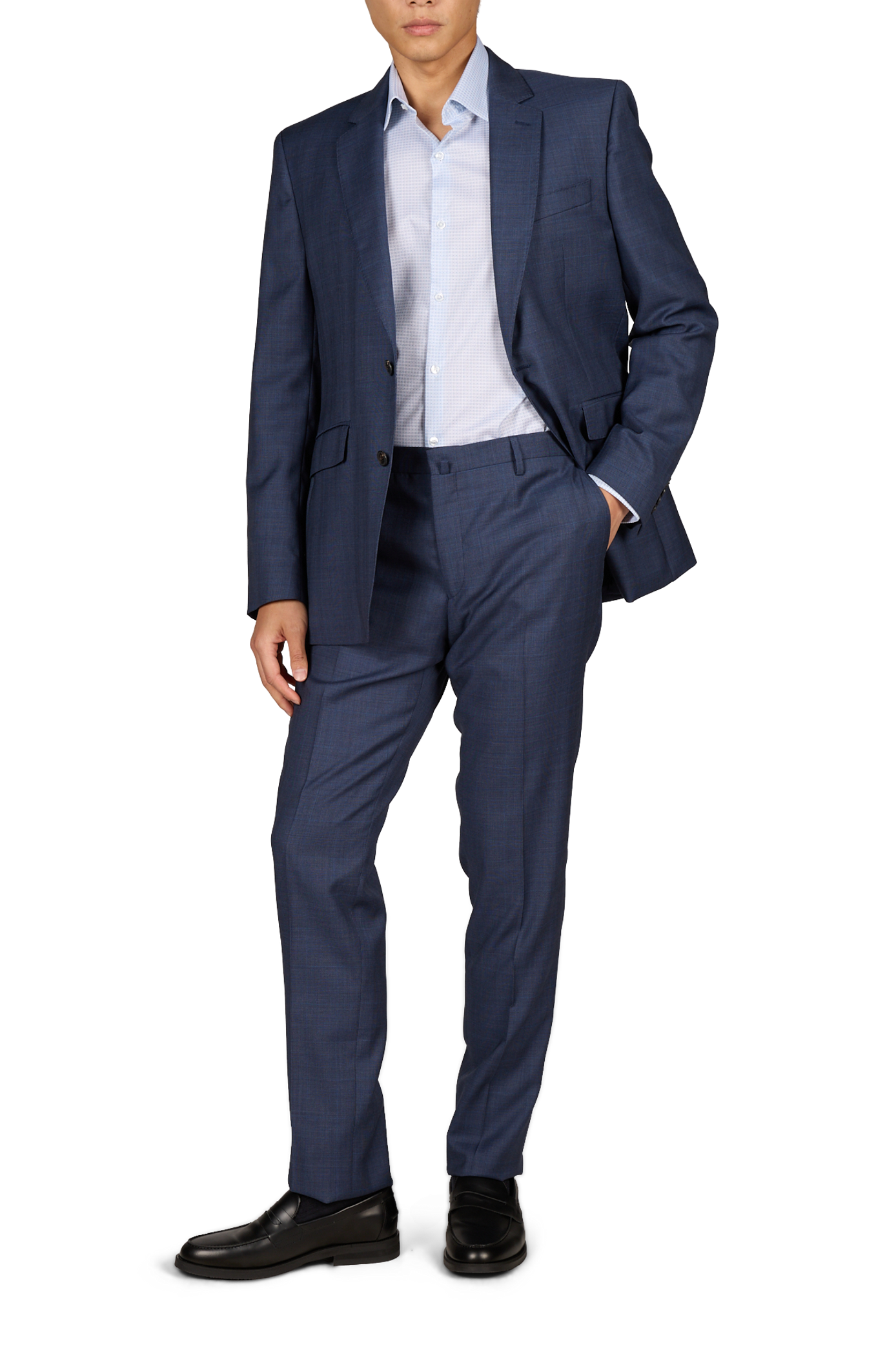 Tweedpak van wol HACKETT Blauw