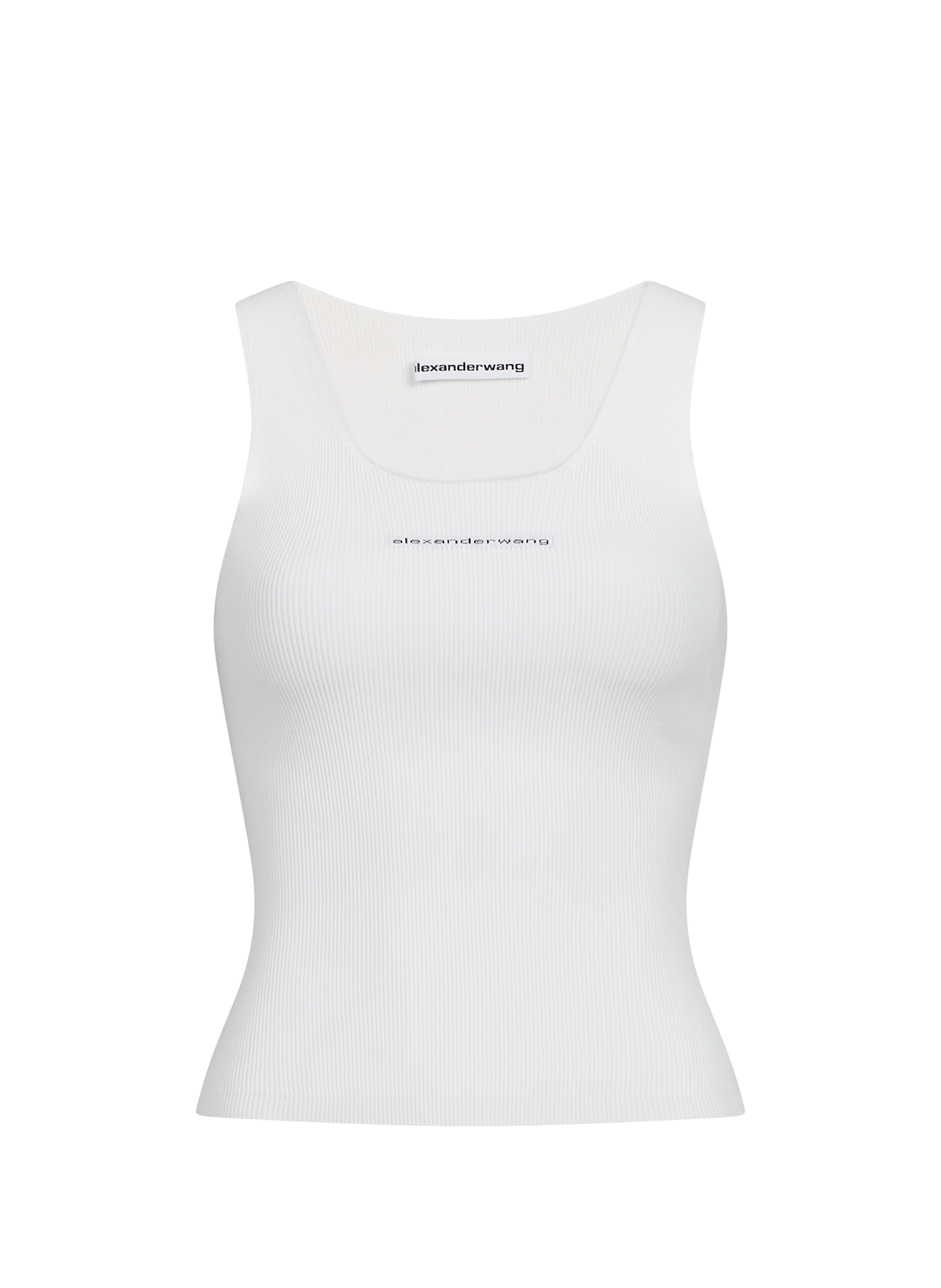 Round neck tank top ALEXANDER WANG White