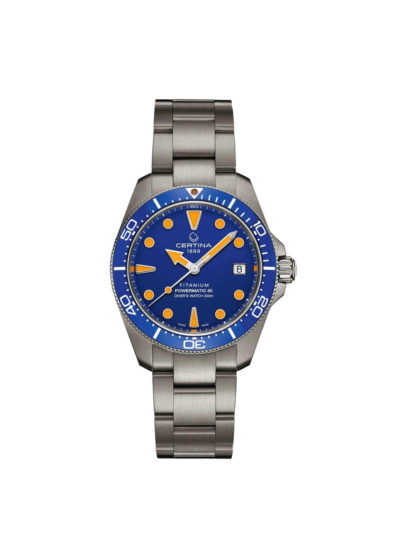 Montre automatique DS ACTION DIVER en titane CERTINA Bleu