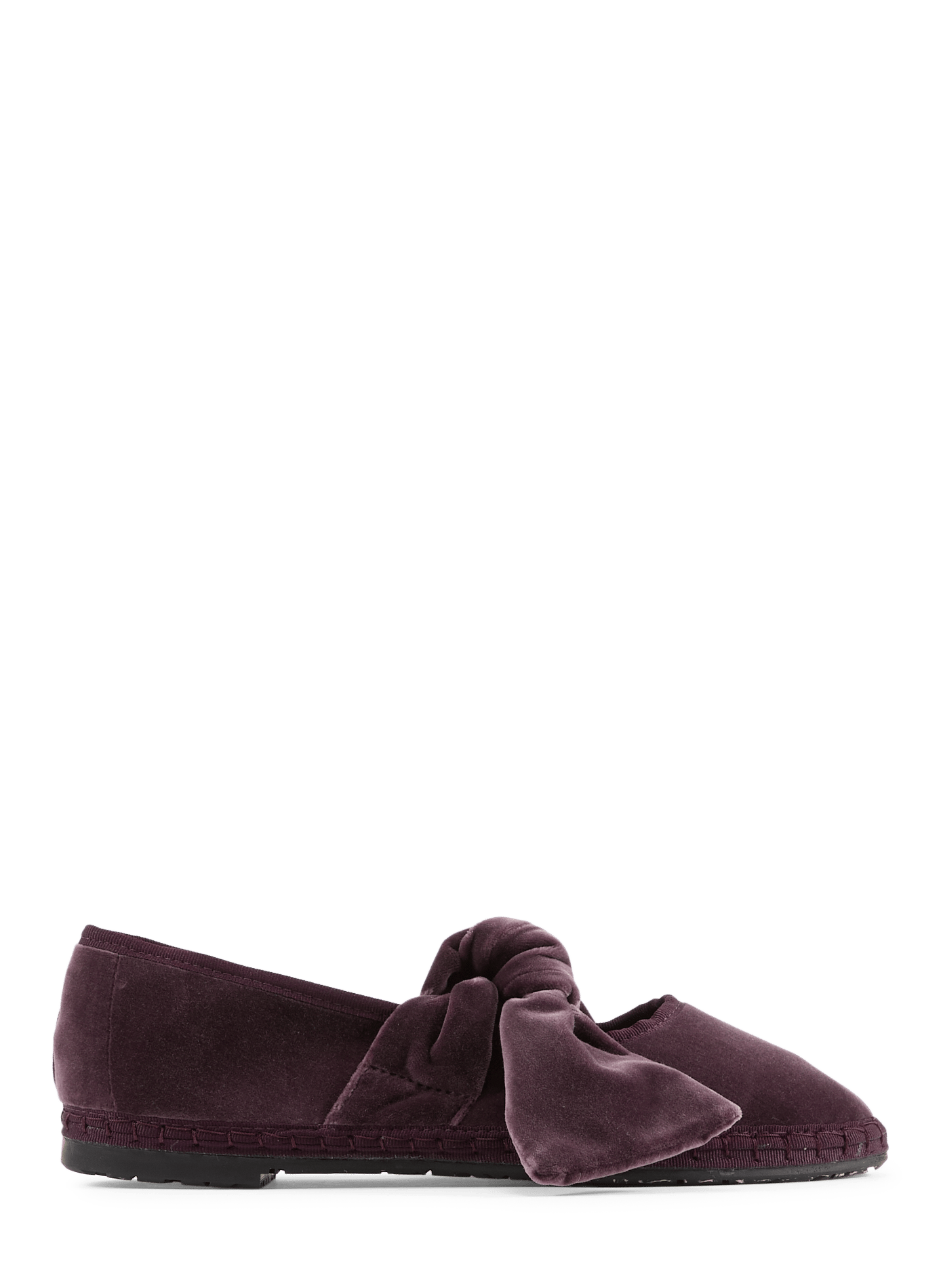 Ballerines velours en coton mélangé FLABELUS Violet