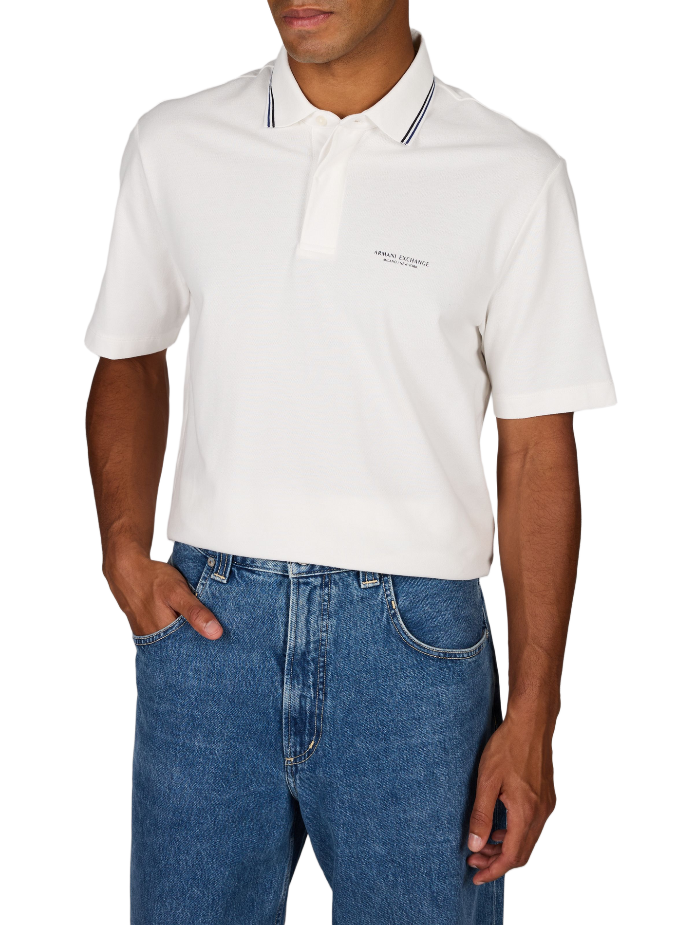 Cotton polo shirt ARMANI EXCHANGE White