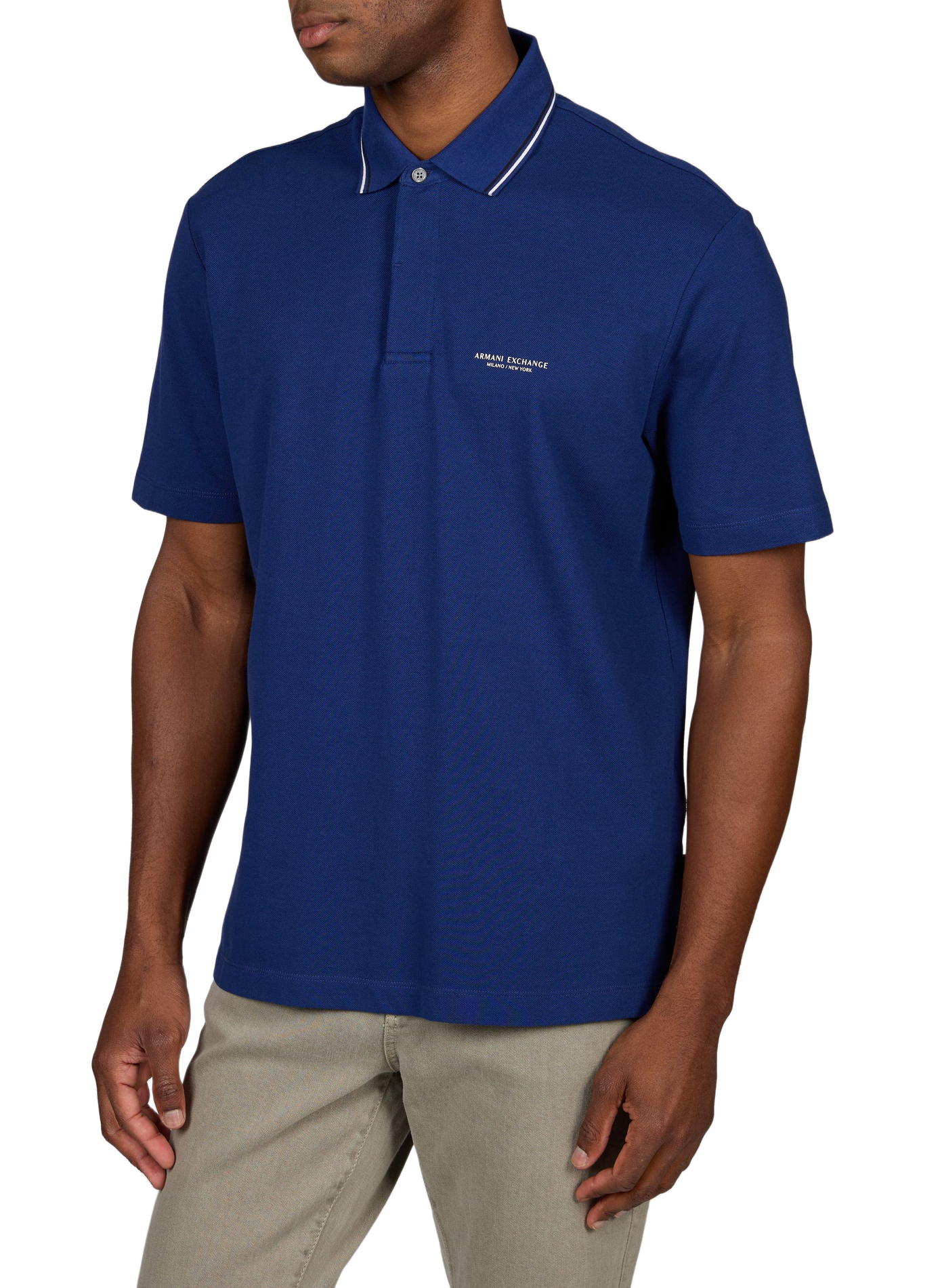 Katoenen polo ARMANI EXCHANGE Blauw