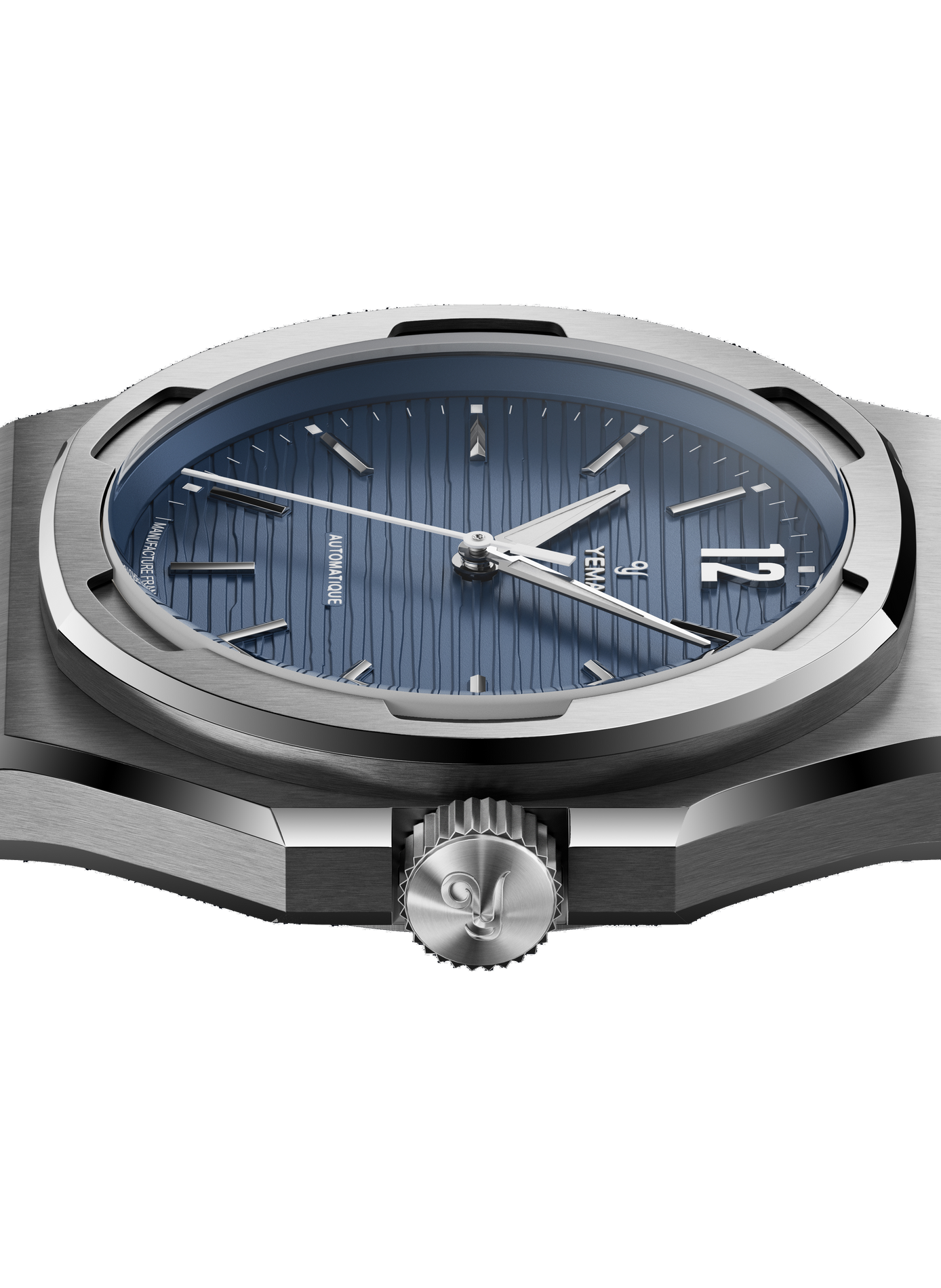 Montre automatique Wristmaster Slim CMM.20 en acier inoxydable YEMA Bleu