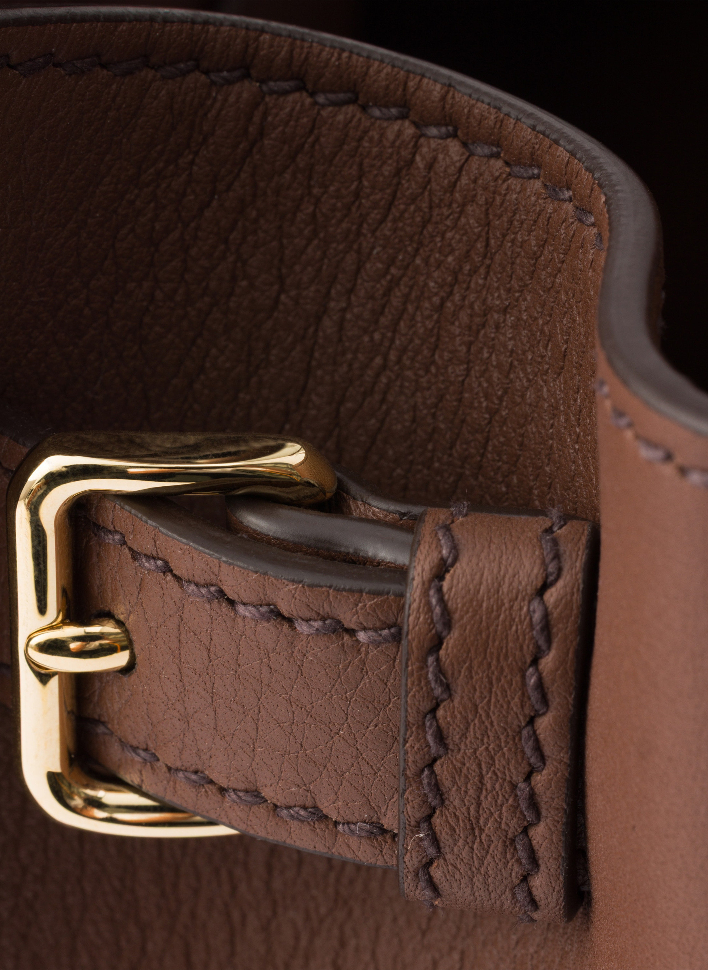 Sac à main prada prelude en cuir de taille moyenne PRADA Marron