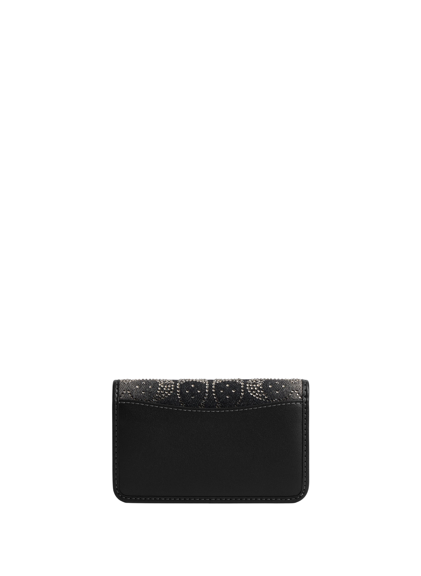 Monogrammed cotton Essentiel Slim card holder COACH Black