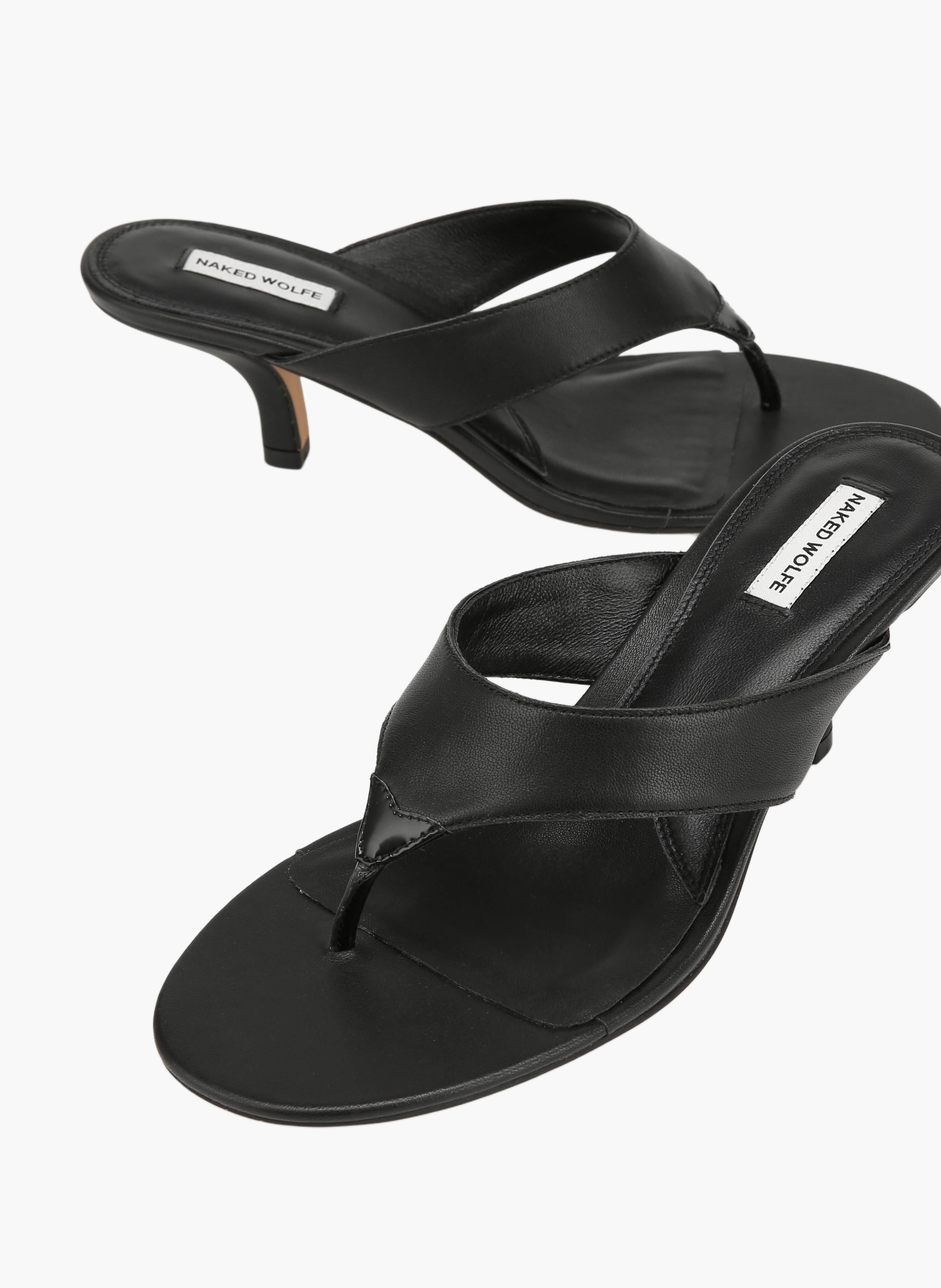 Marley Pumps aus Leder NAKED WOLFE Schwarz