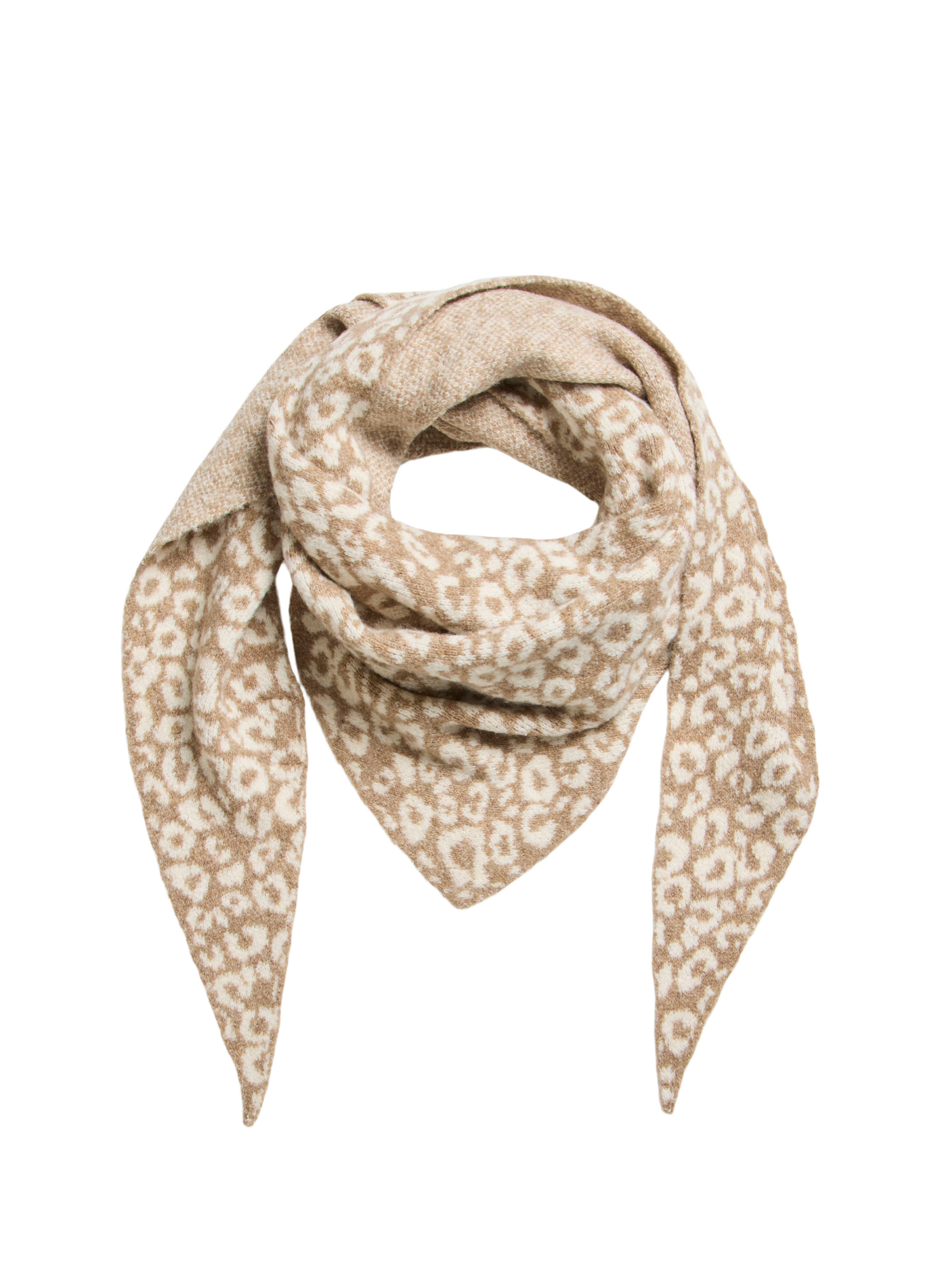 Echarpe triangle imprimée VILA Beige