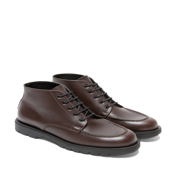 Kleman Leather Ankle Boots In Brown