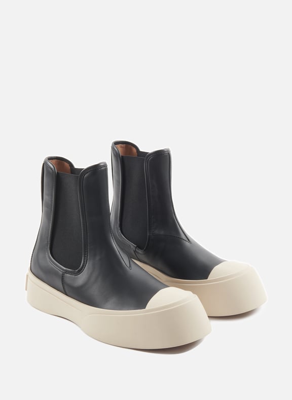 Marni leather top ankle boots