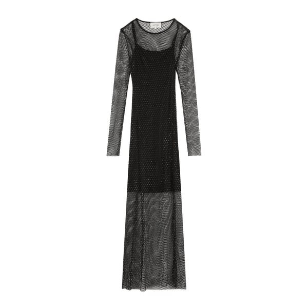 Robe longue transparente