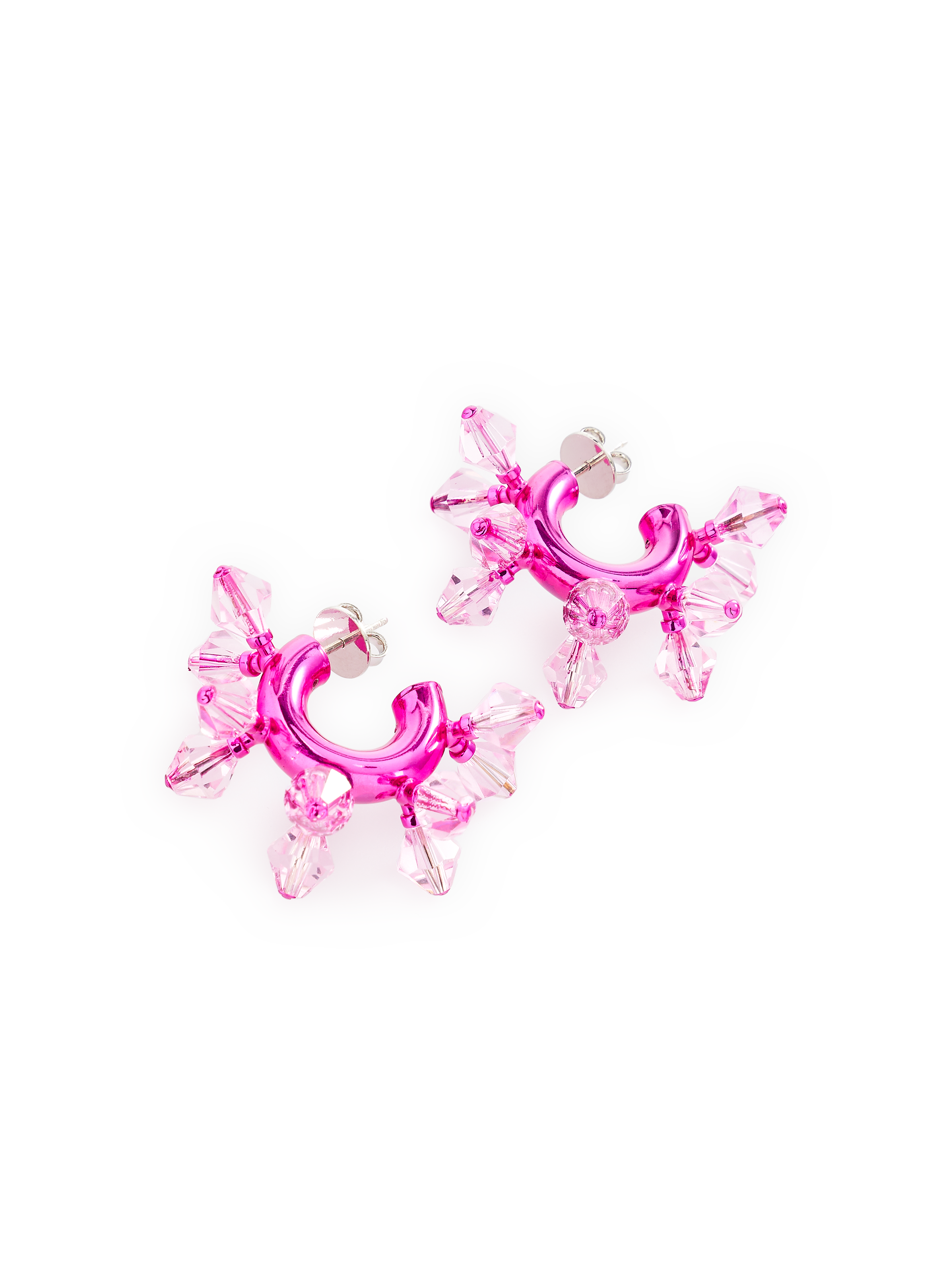 Boucles d&#039;oreille en laiton HUGO KREIT Rose