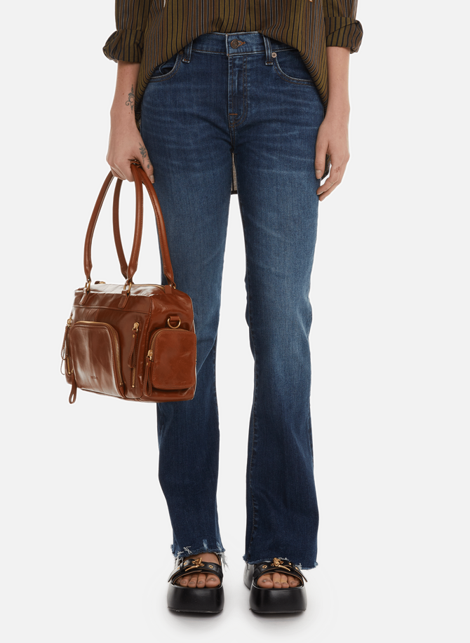 7 FOR ALL MANKIND Bootcut-Jeans aus Baumwolle