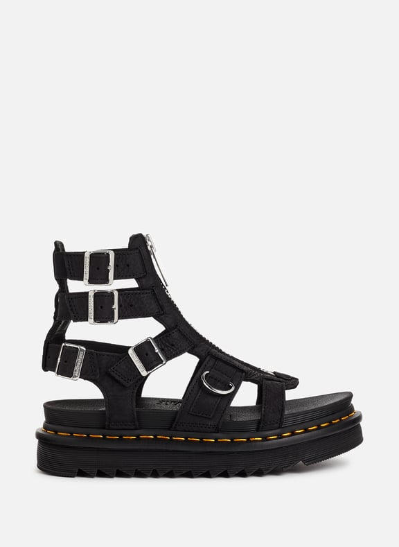 Sandales plates Olson en cuir DR. MARTENS Sandales plates Olson en cuir DR. MARTENS