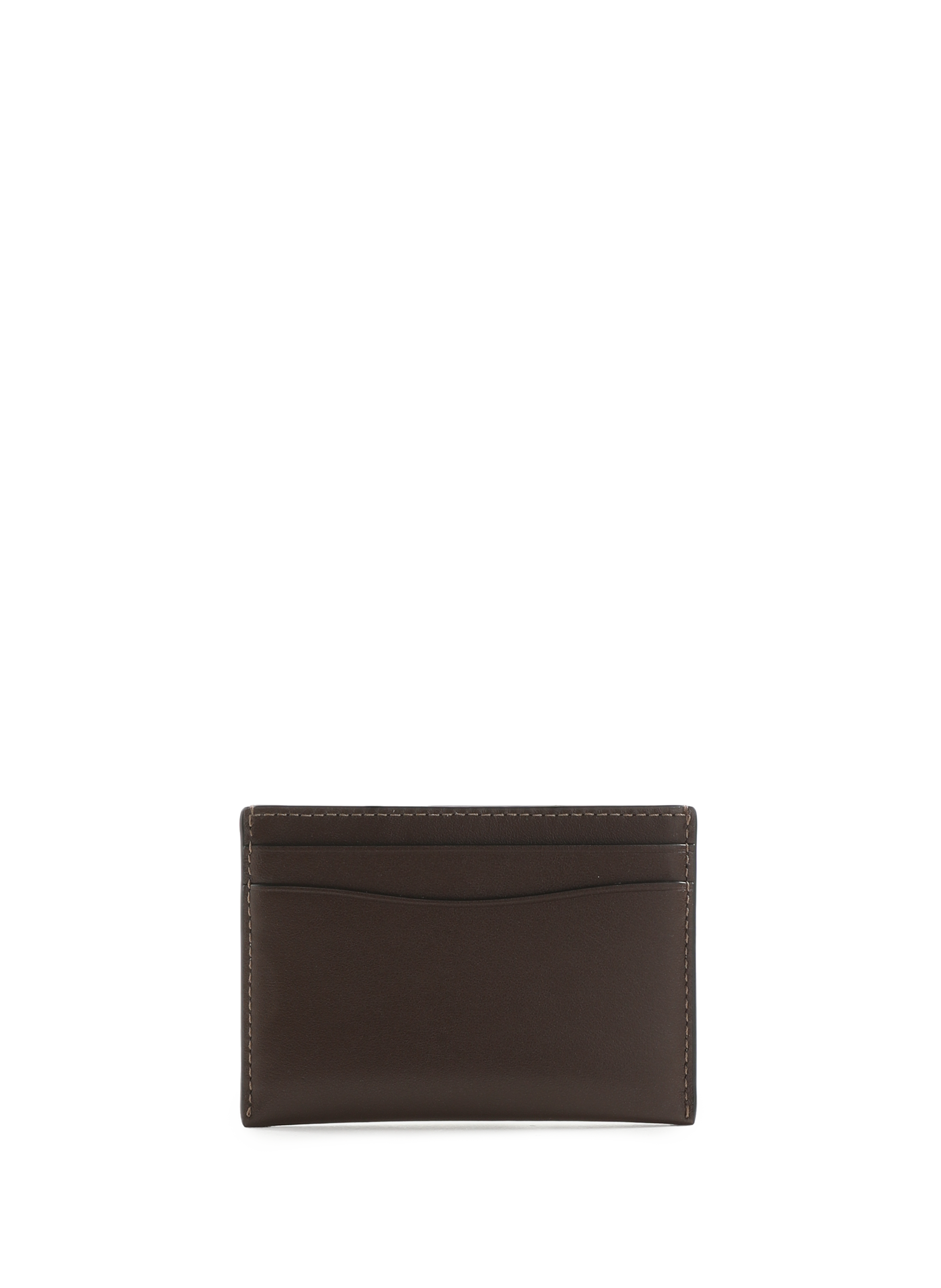 Porte-cartes en cuir  COACH Marron