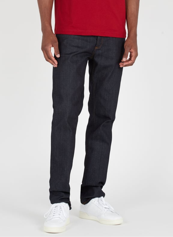 Jean droit en coton Bleu by SANDRO SANDRO Jean droit en coton Bleu