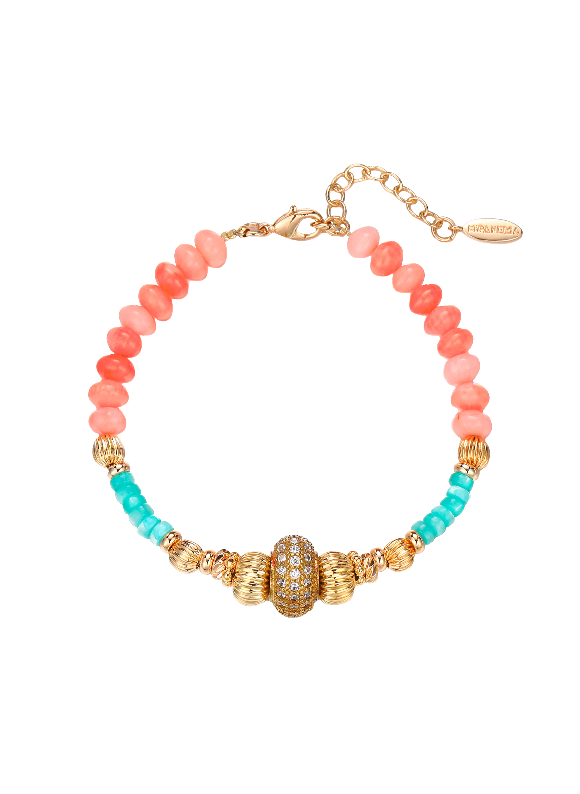 Bracelet perles olymo HIPANEMA Orange