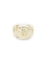 Bague Crystal on Silver Roseton  | Blanc by LA MANSO LA MANSO Bague Crystal on Silver Roseton  | Blanc