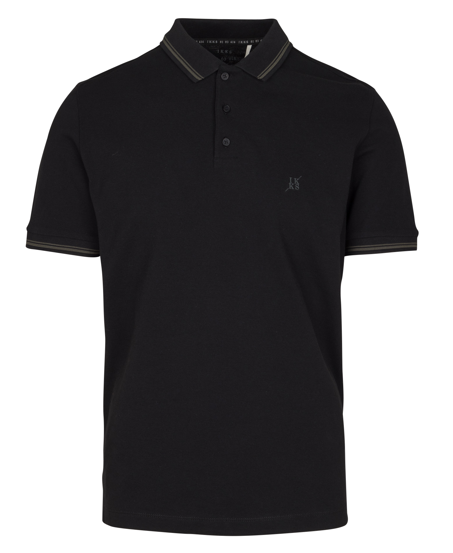 Polo manches courtes regular fit IKKS Noir