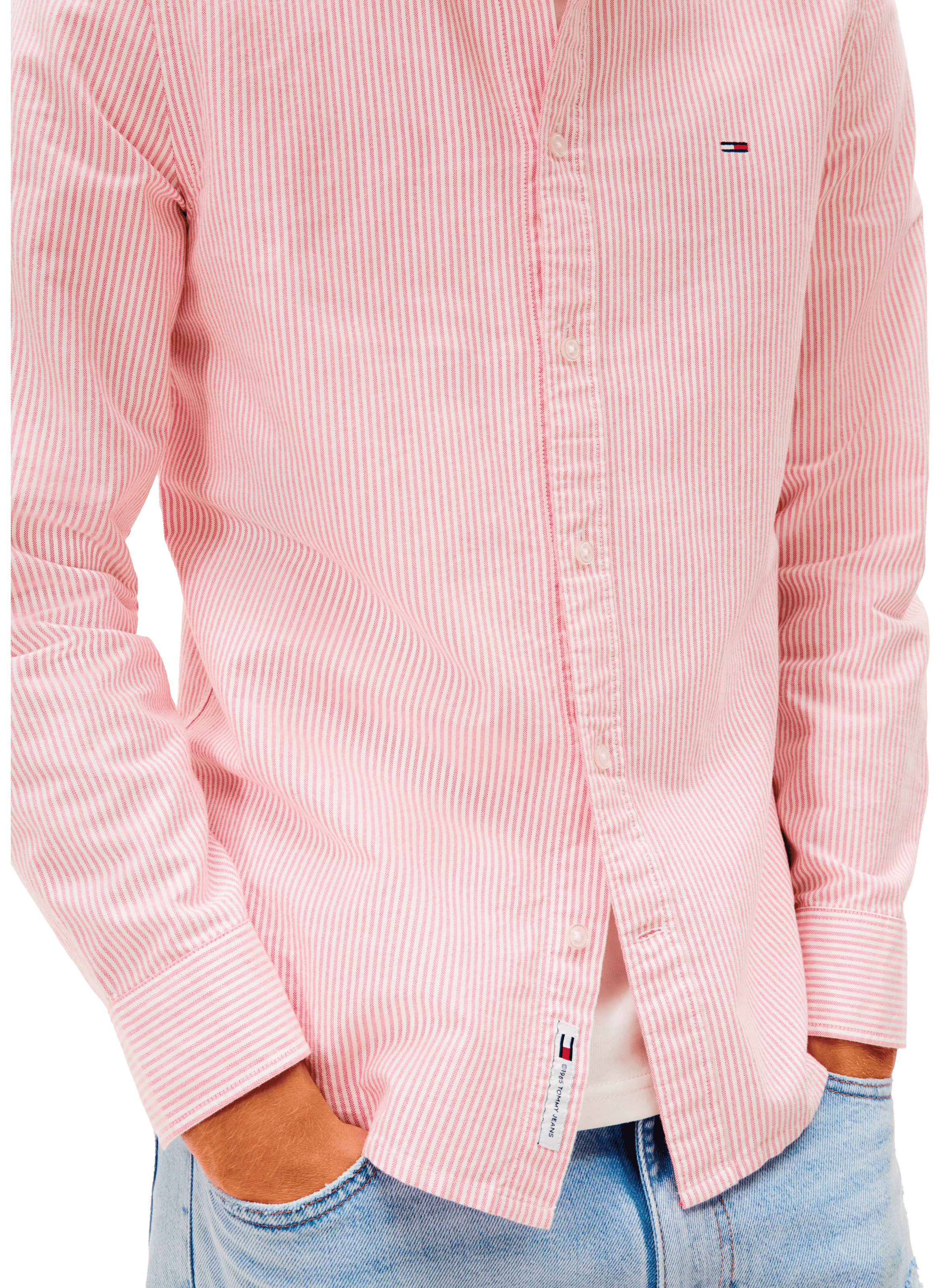 Chemise en coton TOMMY HILFIGER Rose