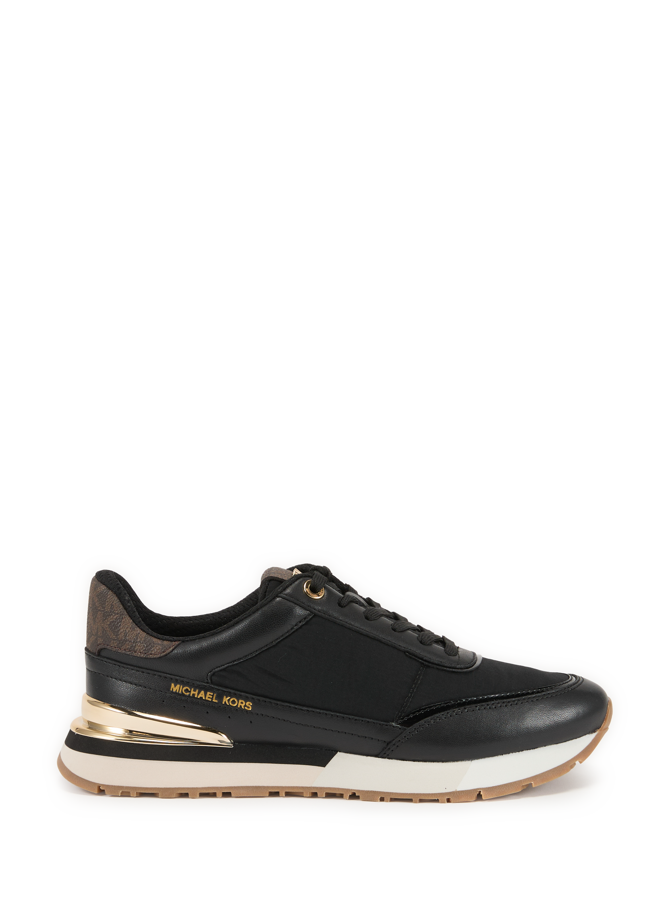 MICHAEL KORS Nova leather sneakers Black