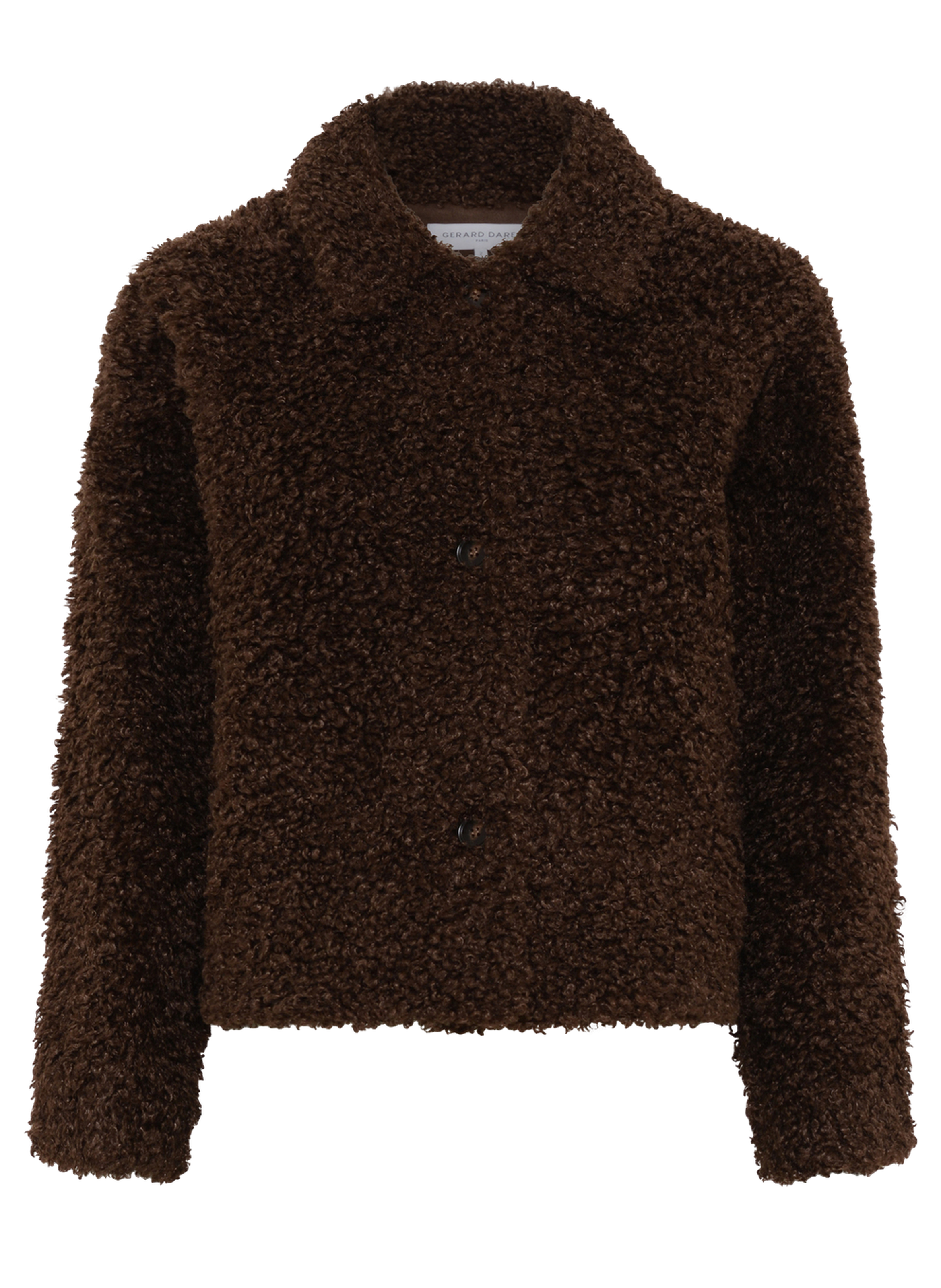 Manteau court en fausse fourrure - mavis GERARD DAREL Marron