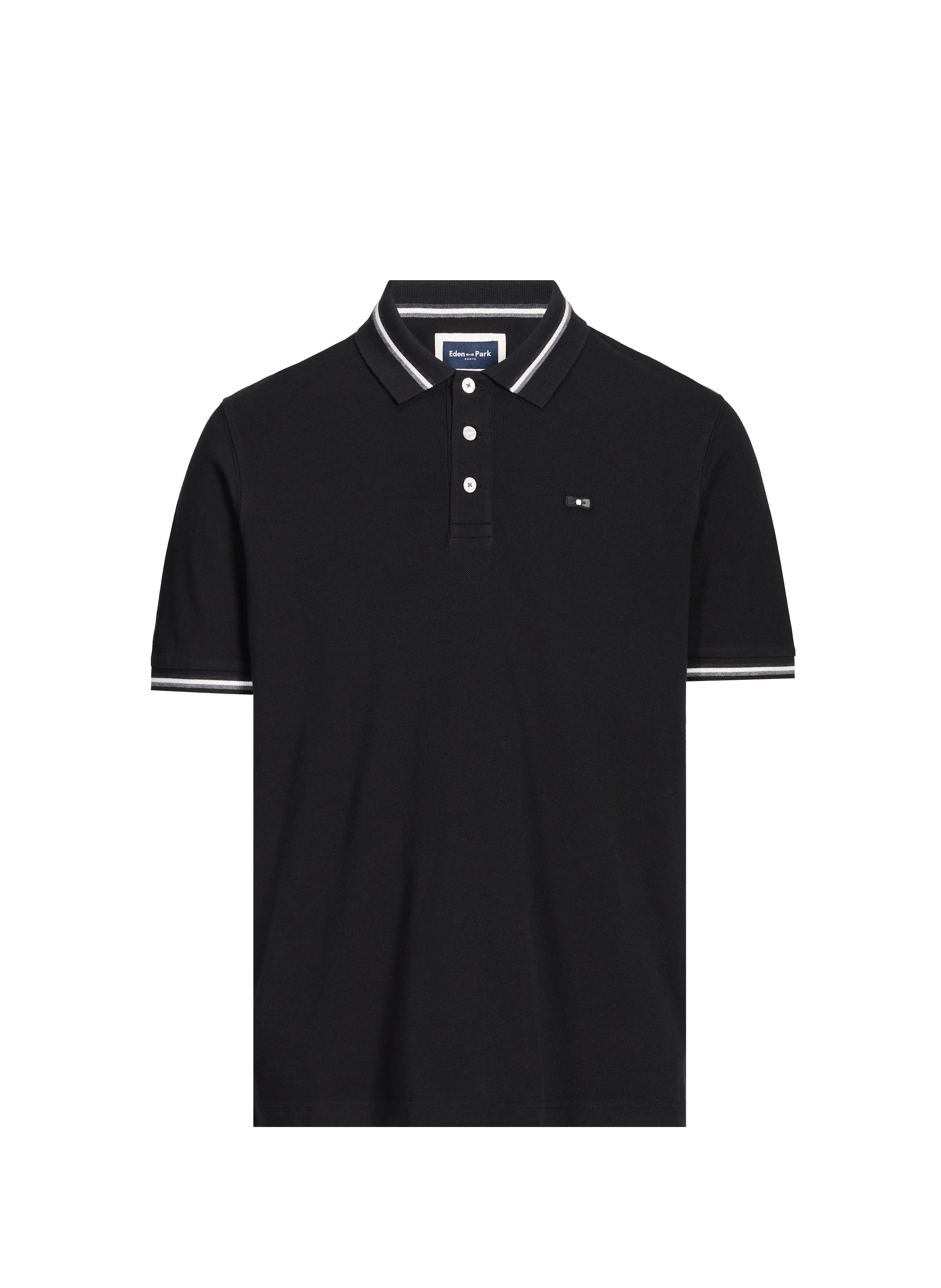  Cotton polo shirt  EDEN PARK Black