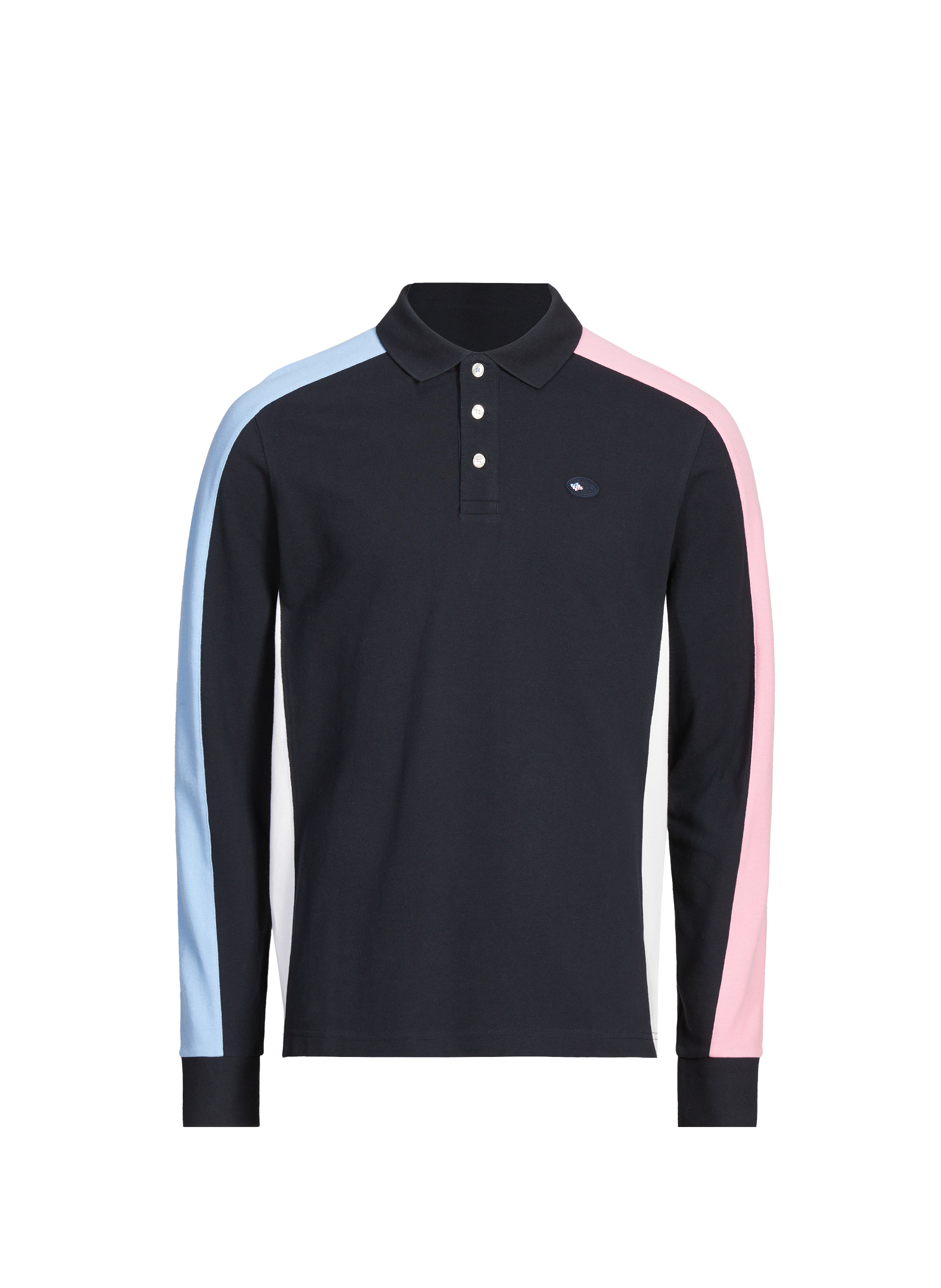 EDEN PARK Polo manches longues en coton Rose
