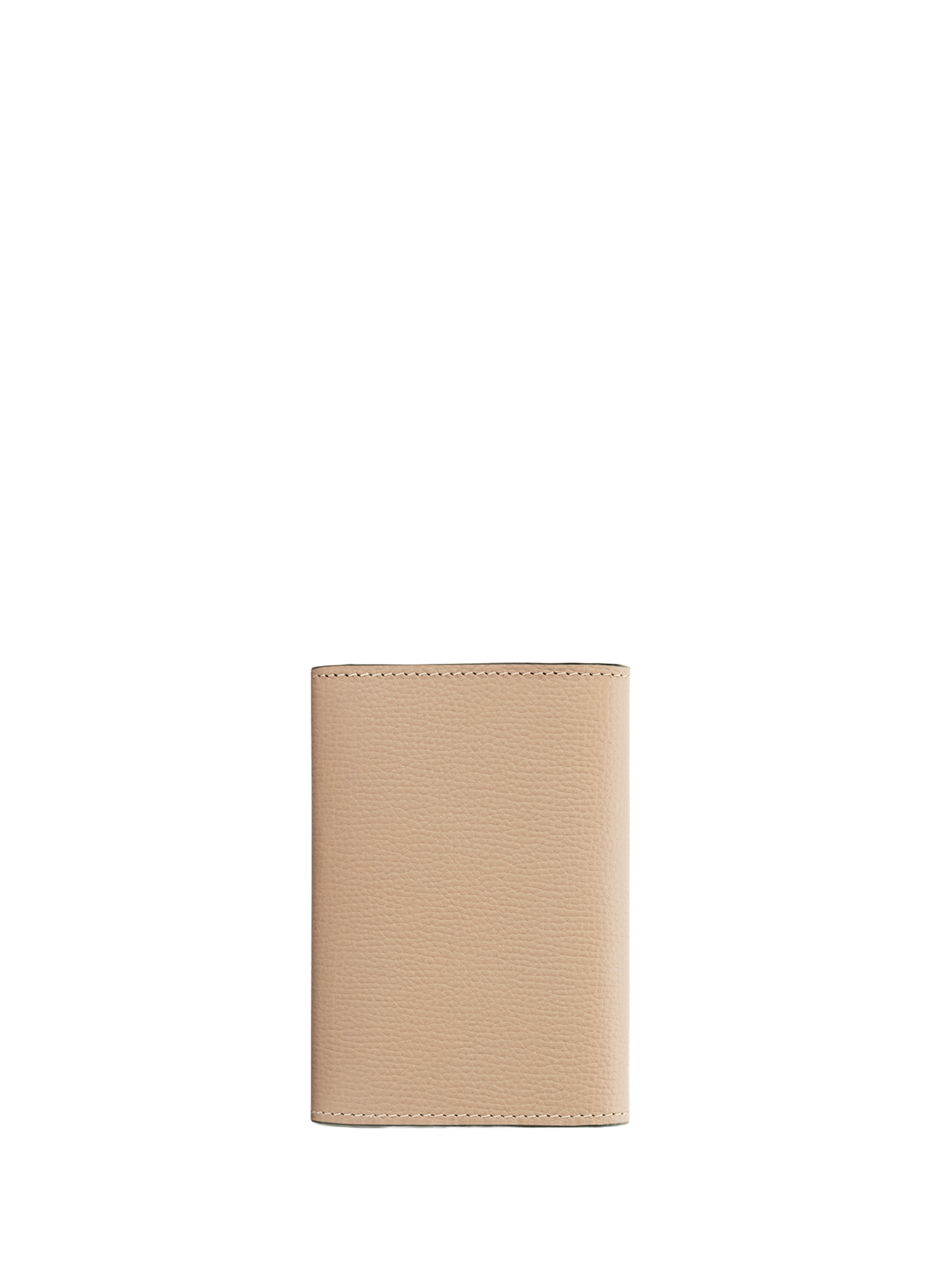 Grained calfskin vertical wallet LOEWE Beige