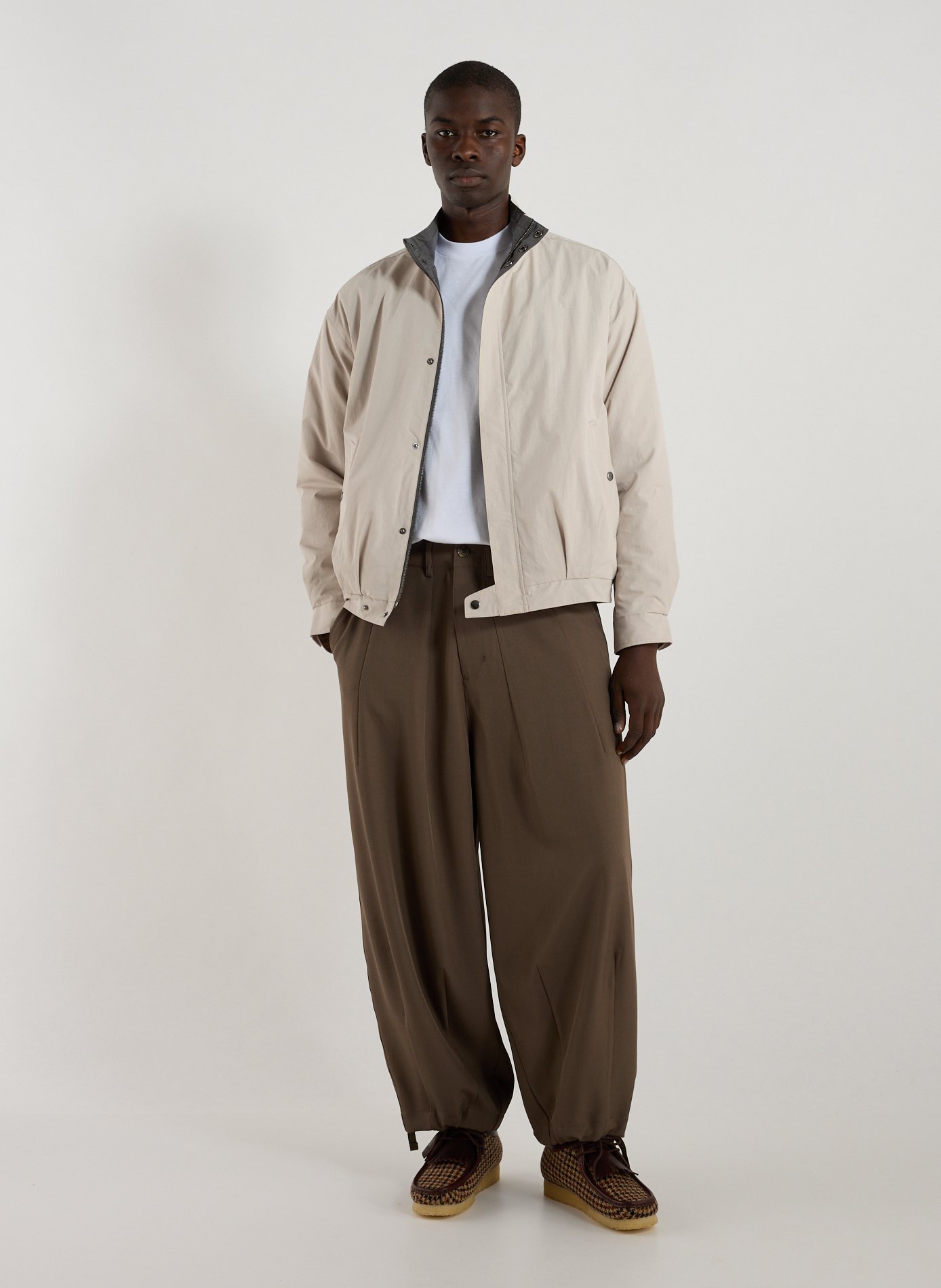 Blouson en coton mélangé LES DEUX Gris