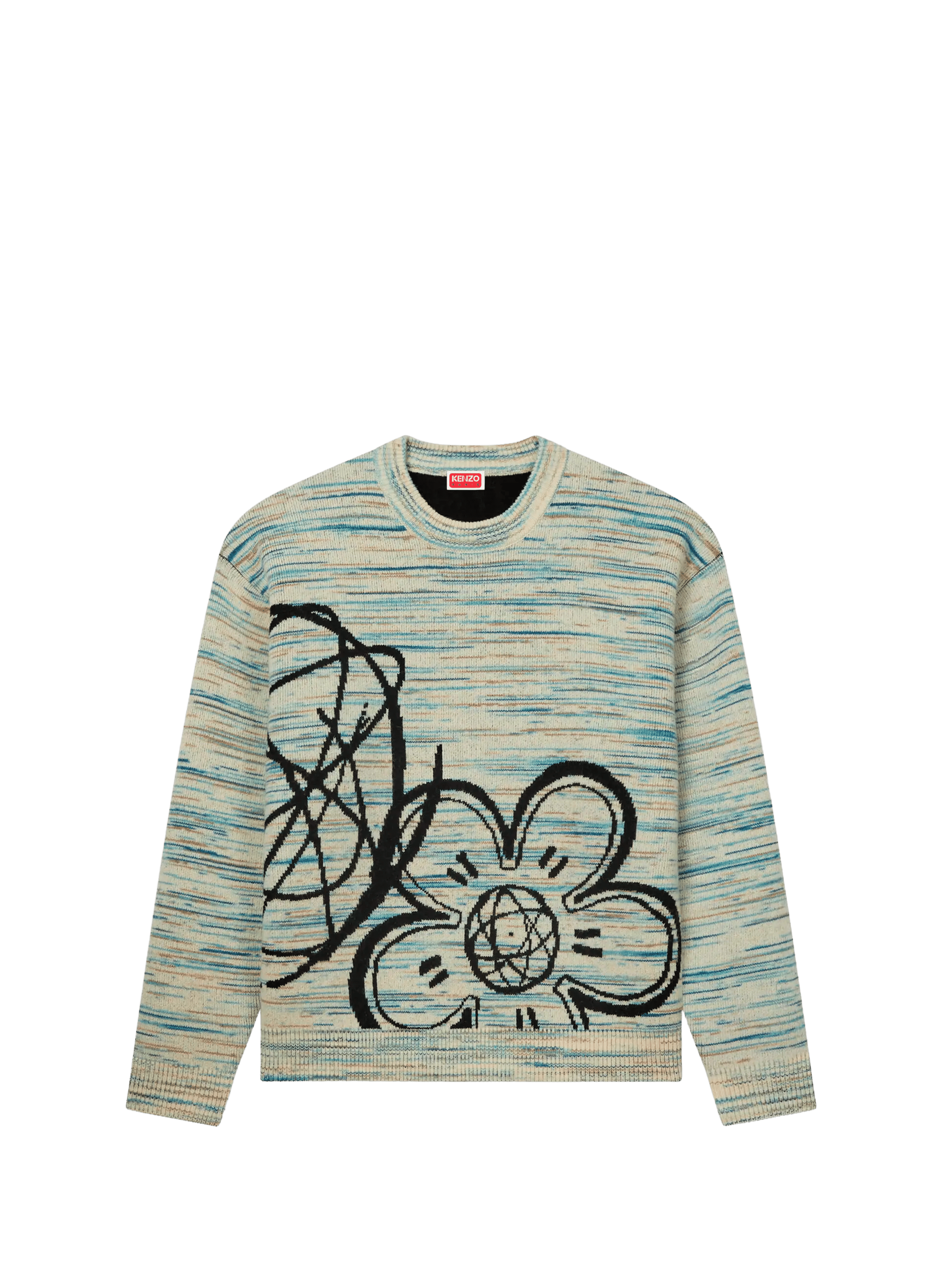 Reversible sweater with pattern KENZO White
