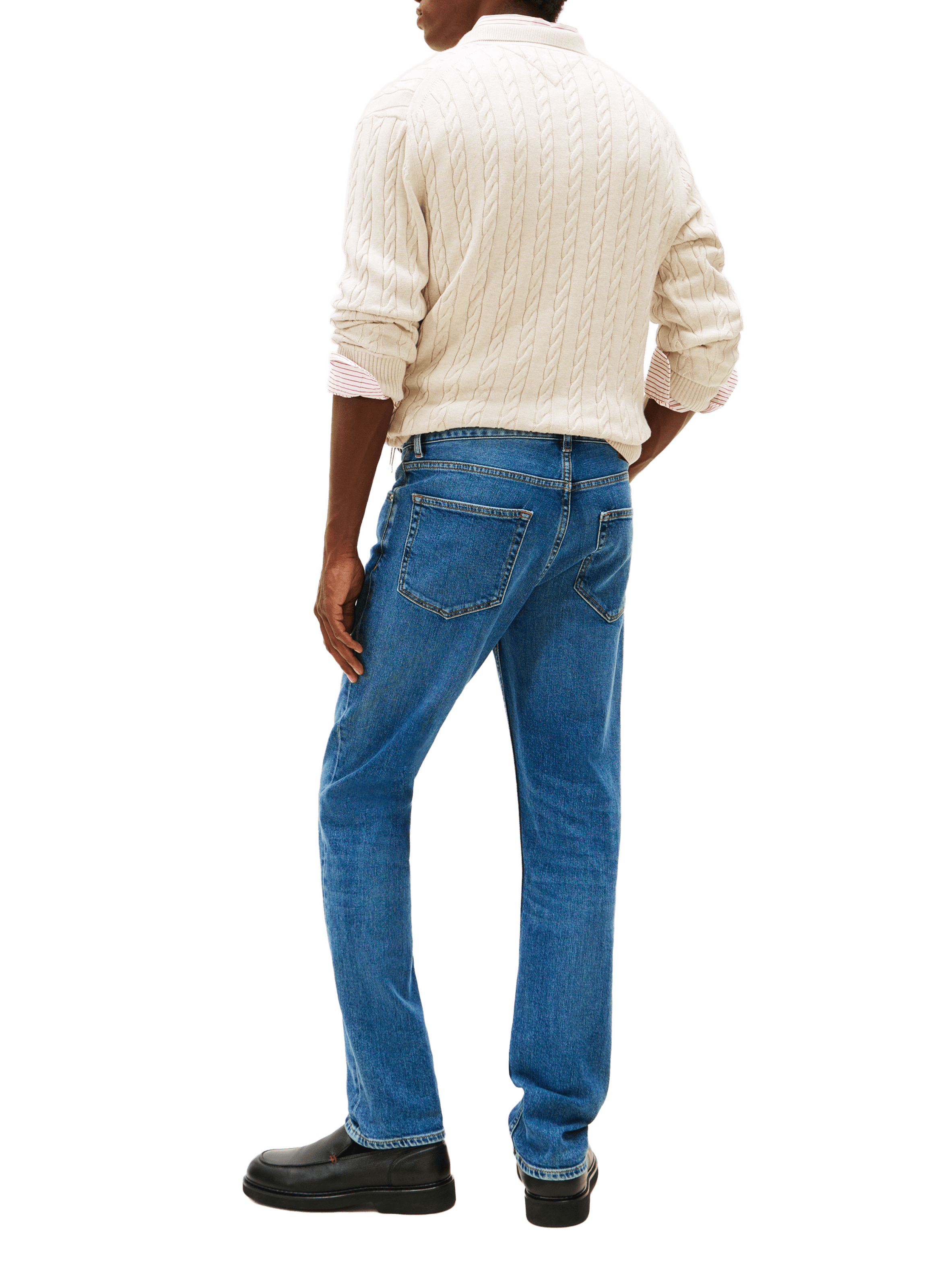 Straight cut jeans in blended cotton TOMMY HILFIGER Blue