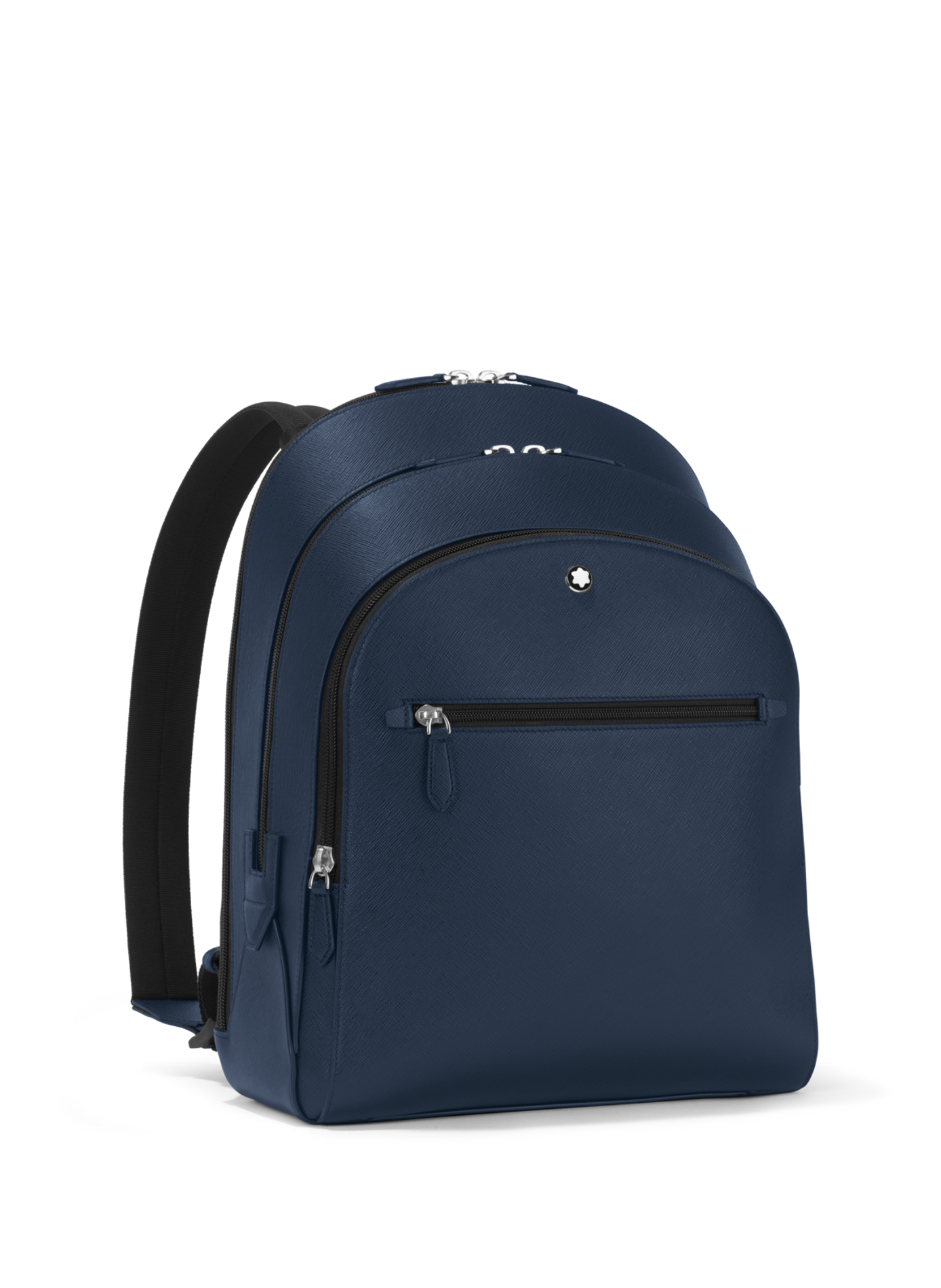 Leather backpack MONTBLANC Blue