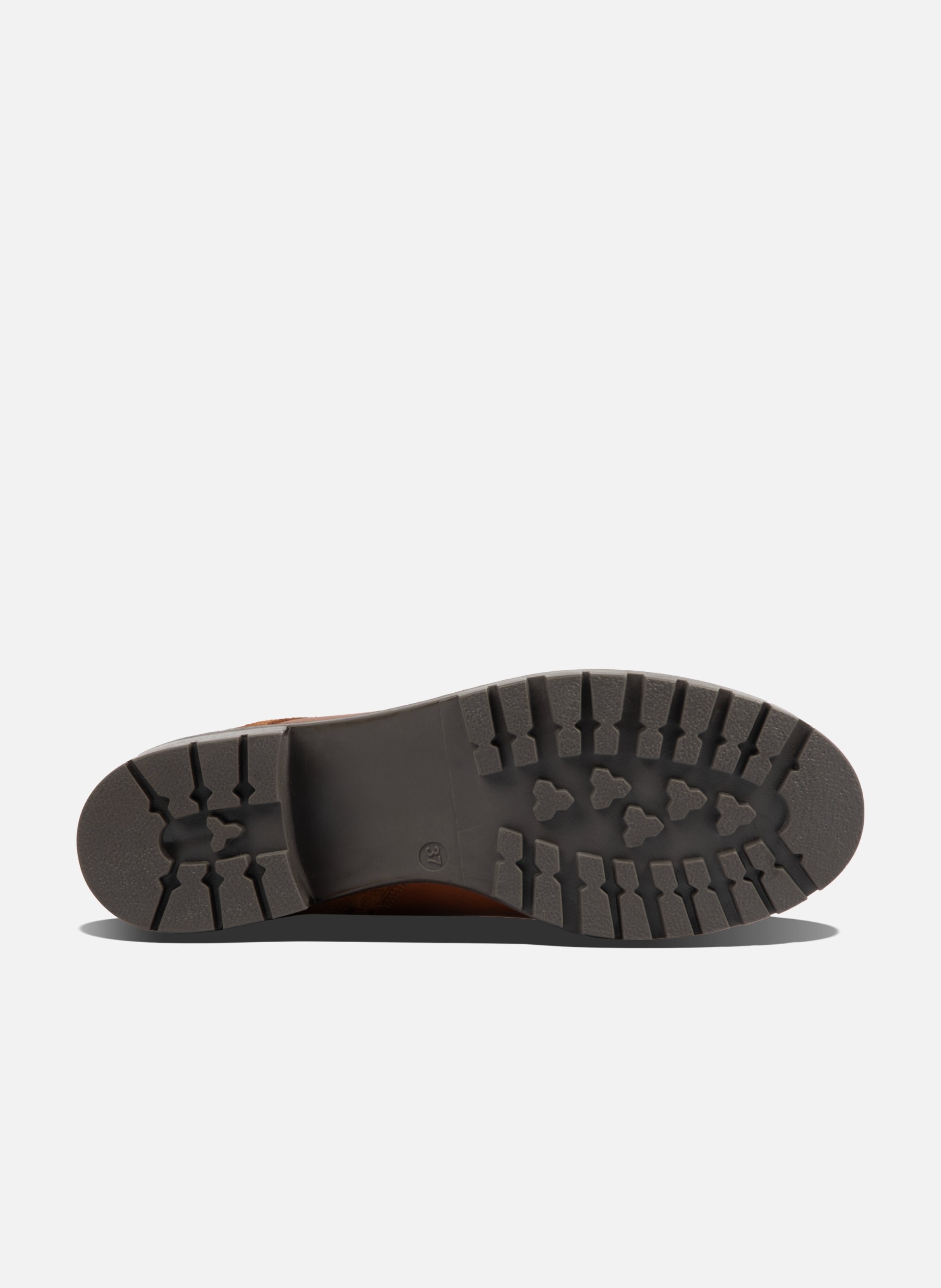 Bottines à lacet romy cuir daim et cuir lisse noir JULES & JENN Marron