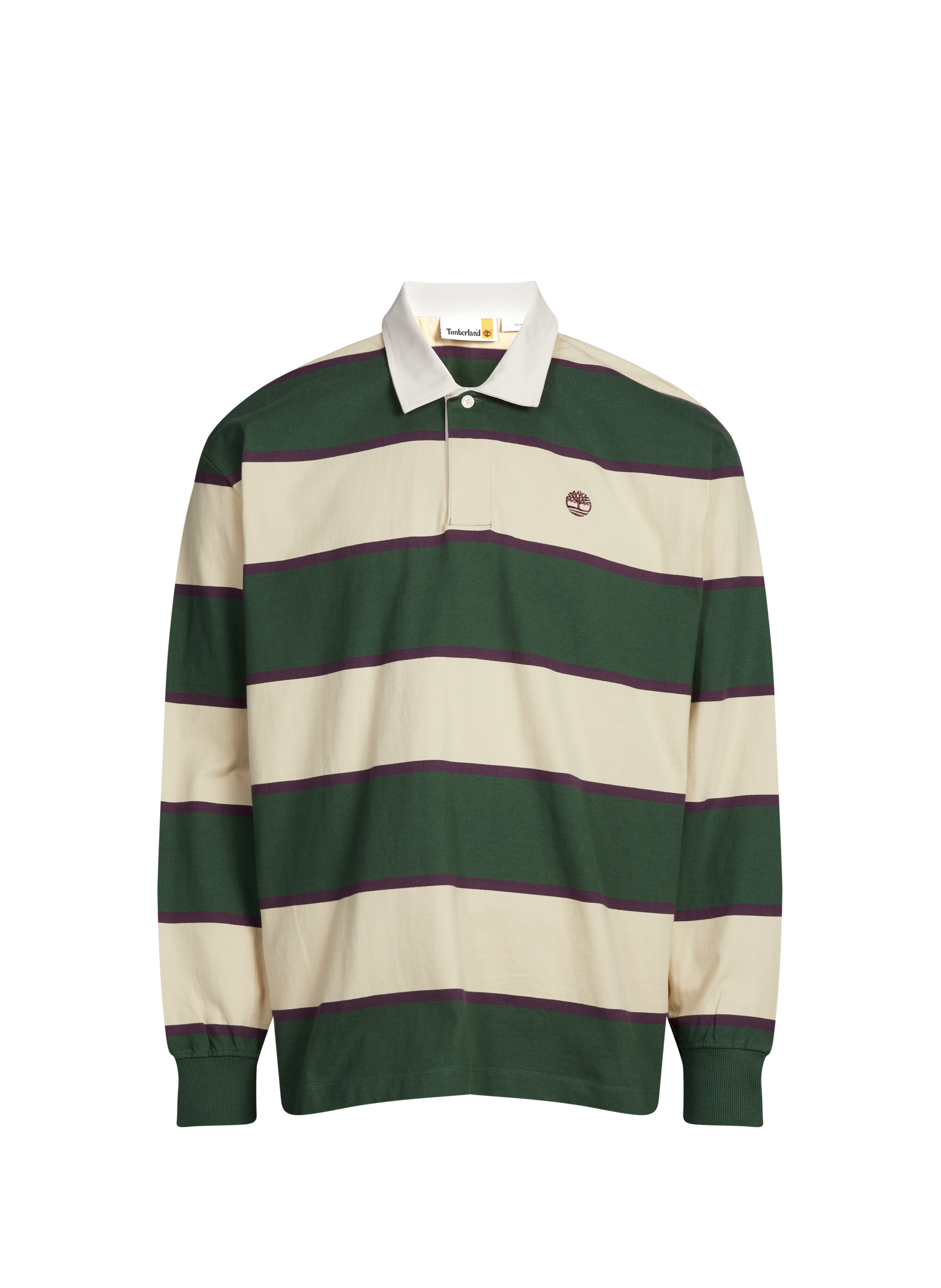 Striped cotton polo shirt TIMBERLAND Green