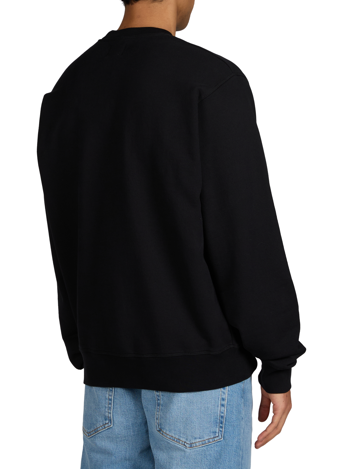 Oversized round neck cotton sweater ARTE ANTWERP Black