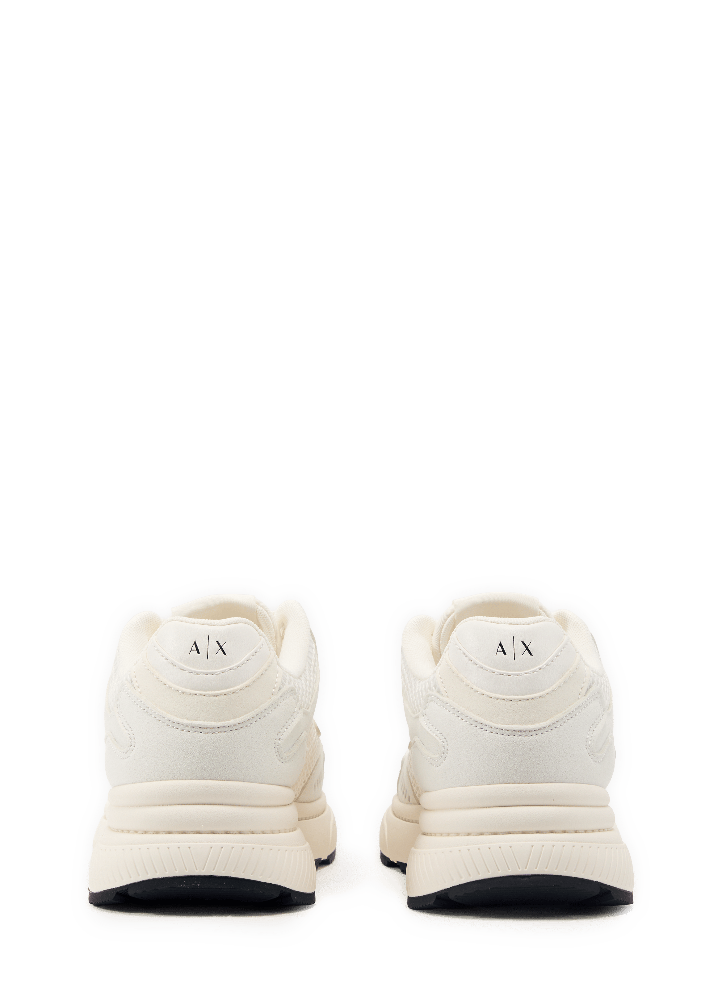 Baskets basses en tissu technique tissé ARMANI EXCHANGE Blanc