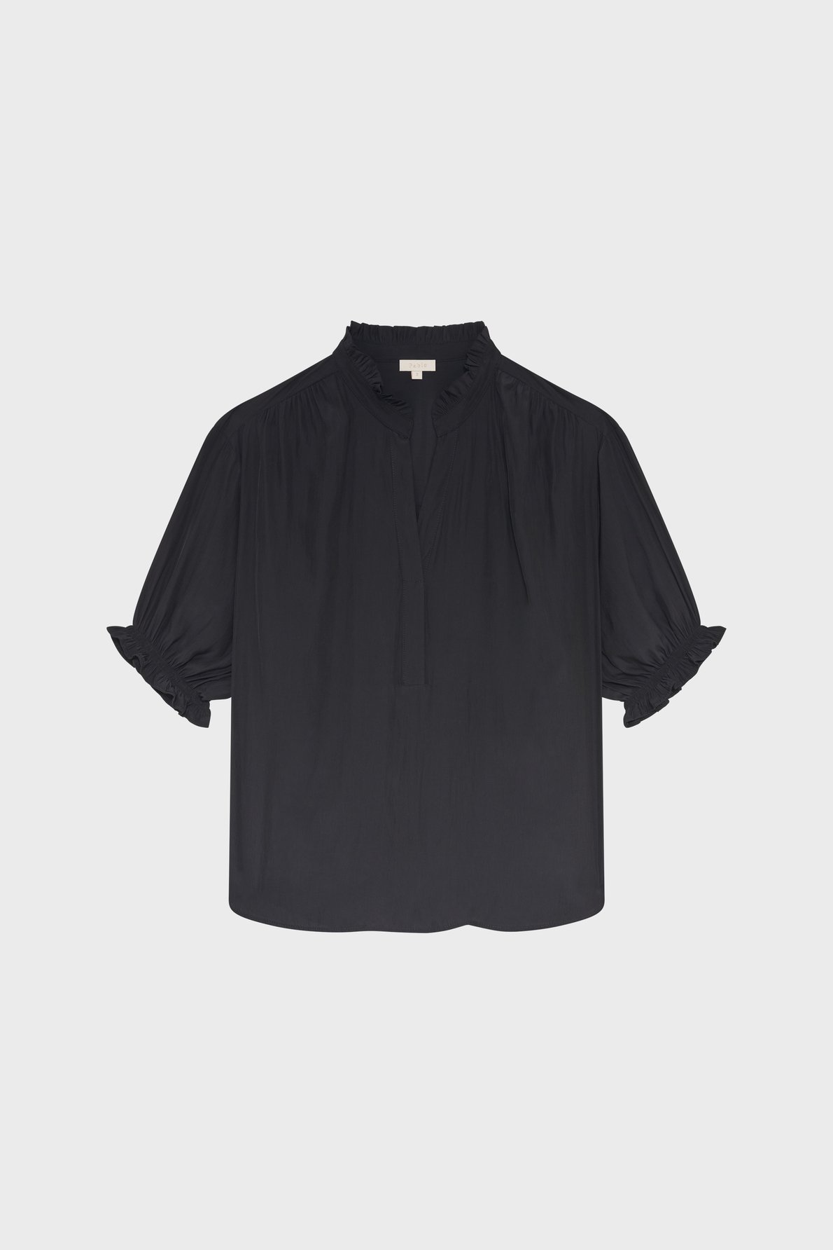 Blouse fluide à volants - coraline PABLO Noir