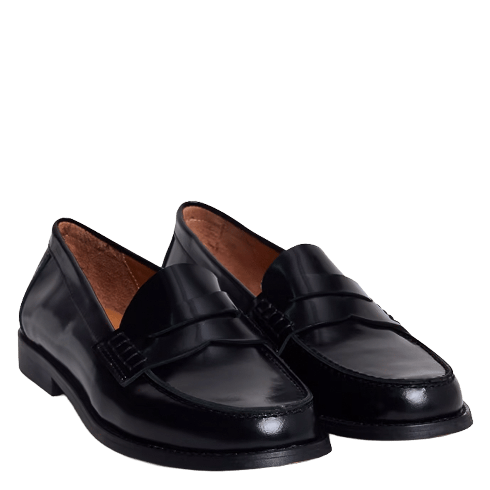 Mocassins en cuir glacé audelya JONAK Noir