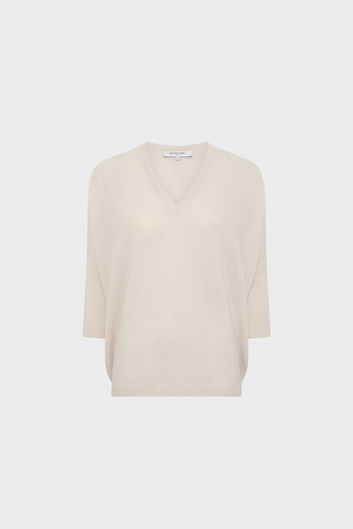 Pull ample à col v en cachemire - lenae GERARD DAREL Beige