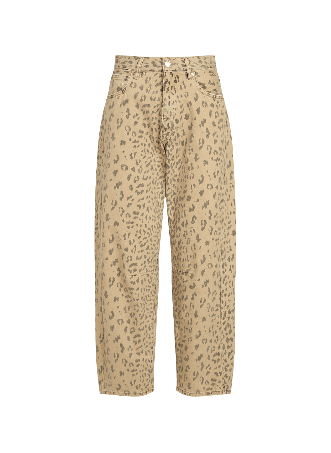 Printed boyfriend jeans in cotton BELLEROSE Beige