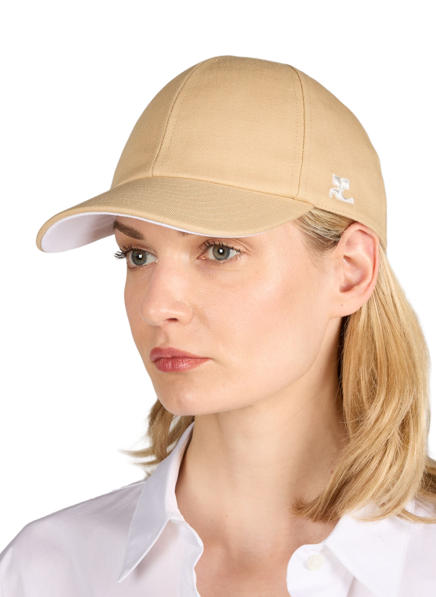Cotton cap COURRÈGES Beige