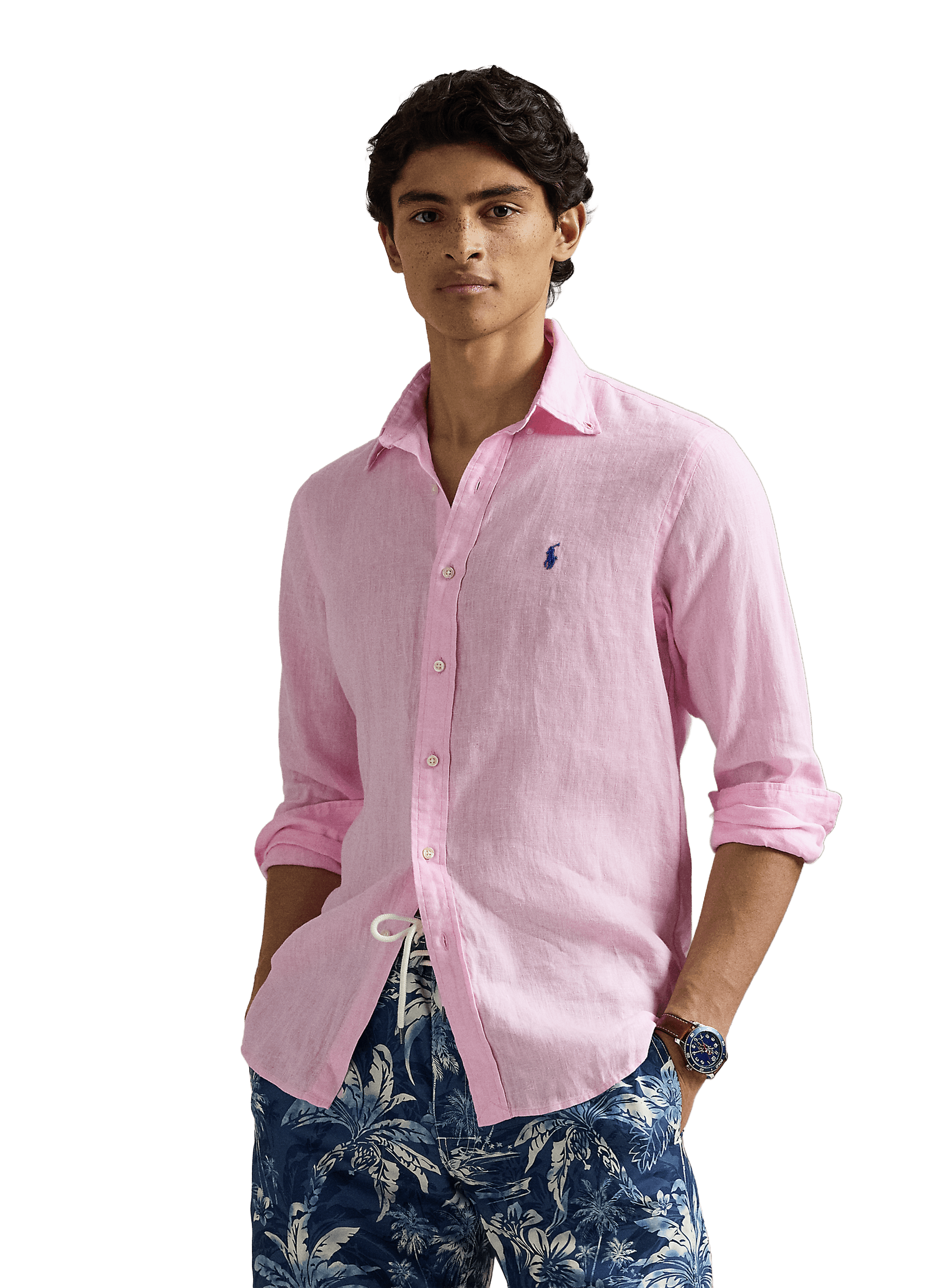 Linen shirt POLO RALPH LAUREN Pink