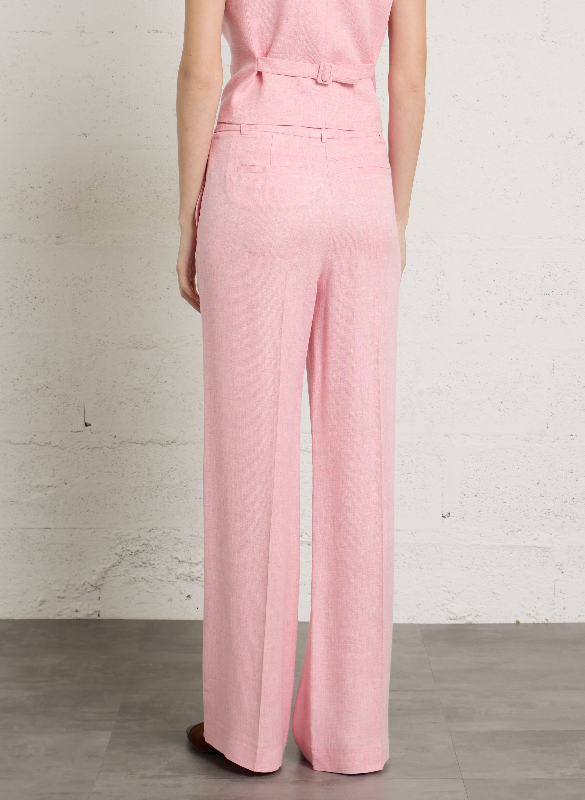 Pantalon tailleur droit uni layla MAISON 123 Rose