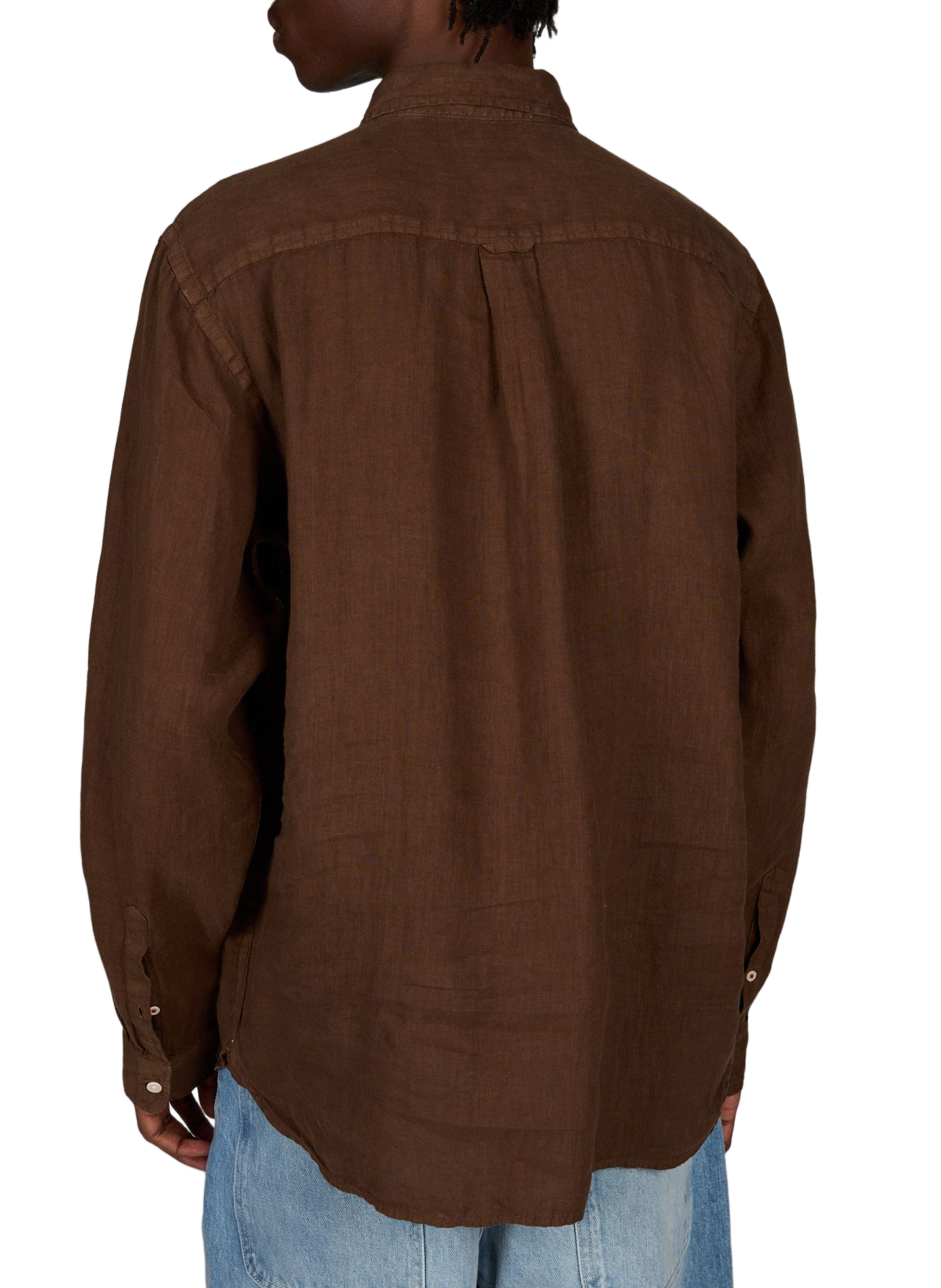 Lightweight linen shirt PIERRE CARDIN Brown